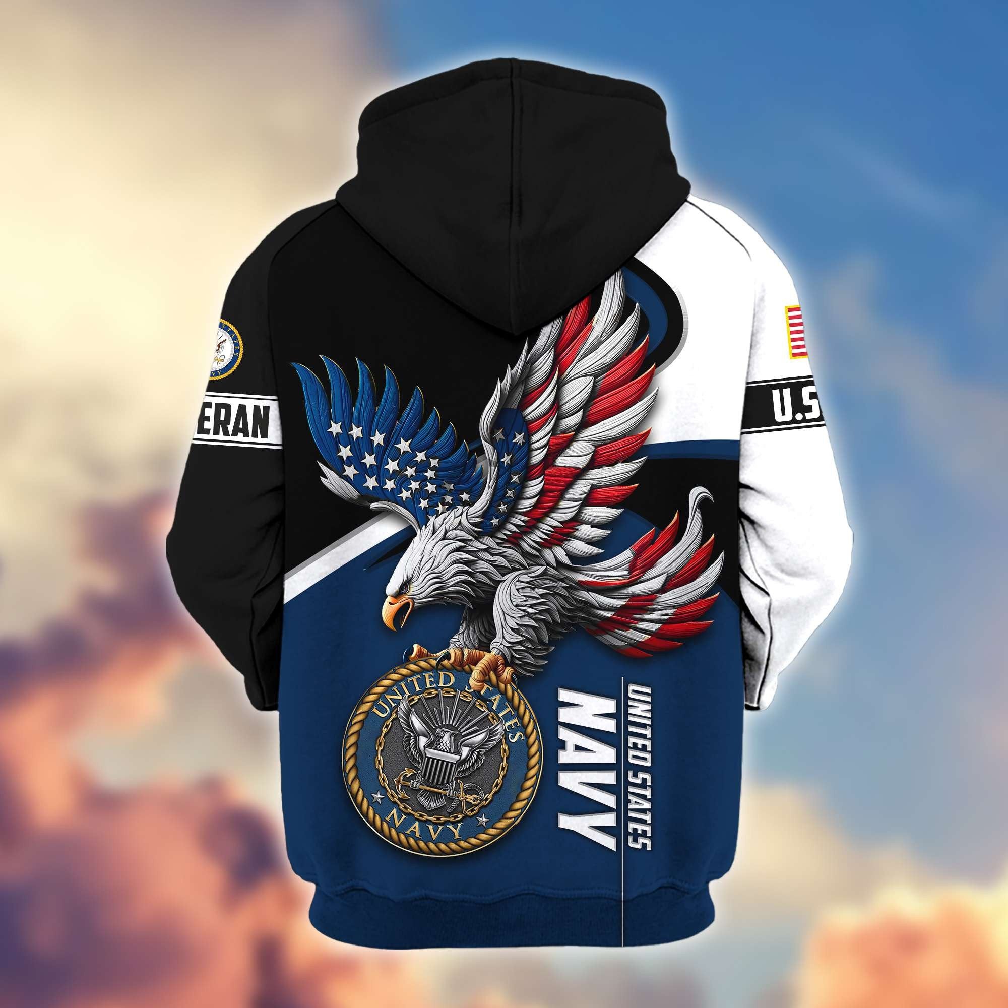 Premium US Veterans Zip Hoodie APHN231211, Gifts For US Veterans