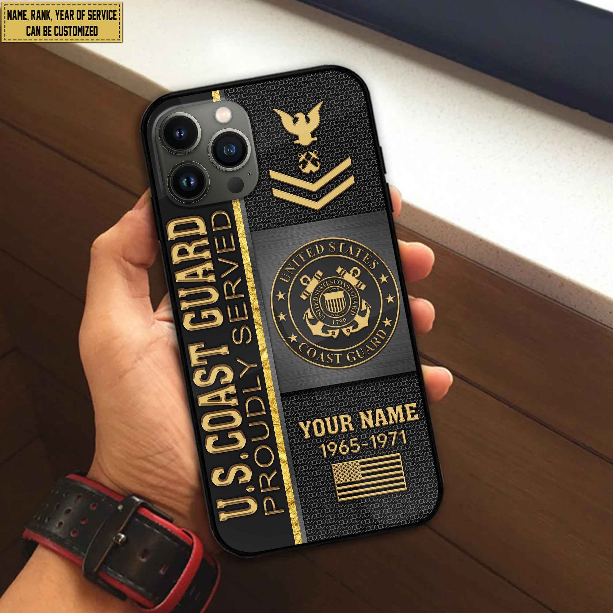 USCG Phone Case, Gifts For Coast Guard Veteran, Gifts For Veterans Day, Father's Day VPVC501105