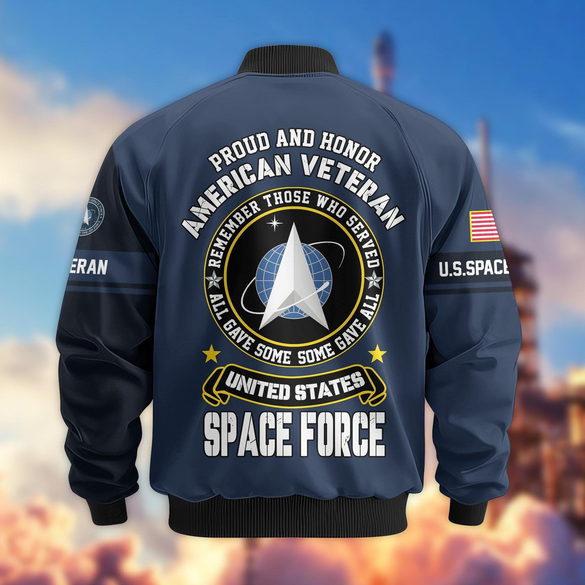 Premium Proudly Served US Veterans Bomber Jacket APHN271211, Gifts For US Veterans