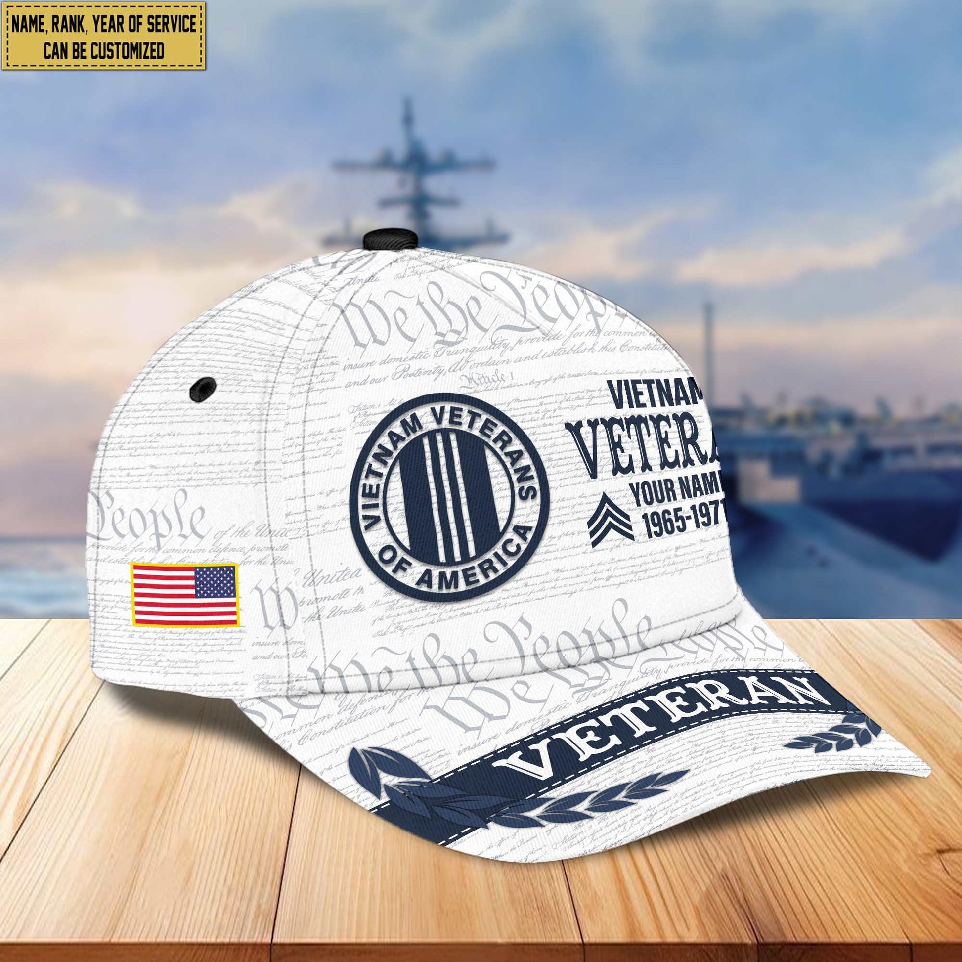 Premium Vietnam Veteran Custom Cap VPVC005506, Gifts For Vietnam Veteran, Best Gifts On Father's Day, Armed Force Day
