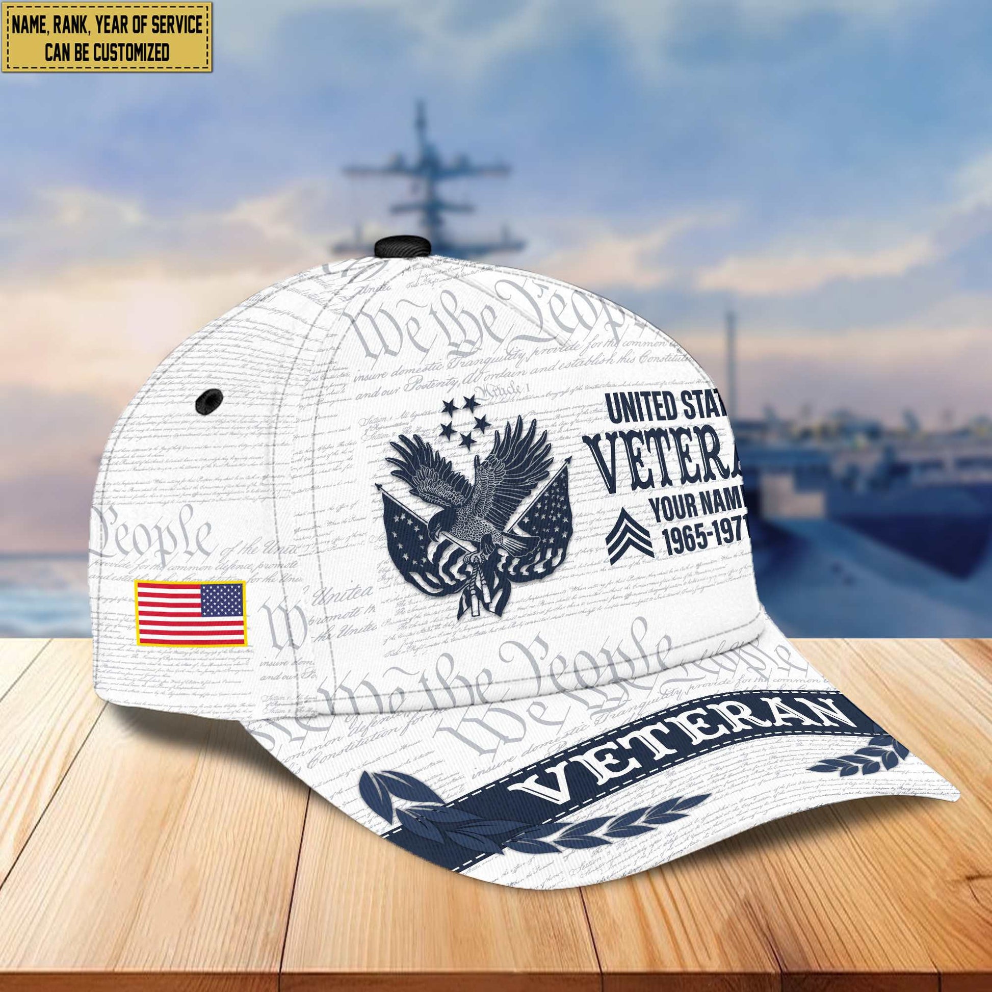 Premium US Veteran Custom Cap VPVC005507, Gifts For US Veteran, Best Gifts On Father's Day, Armed Force Day