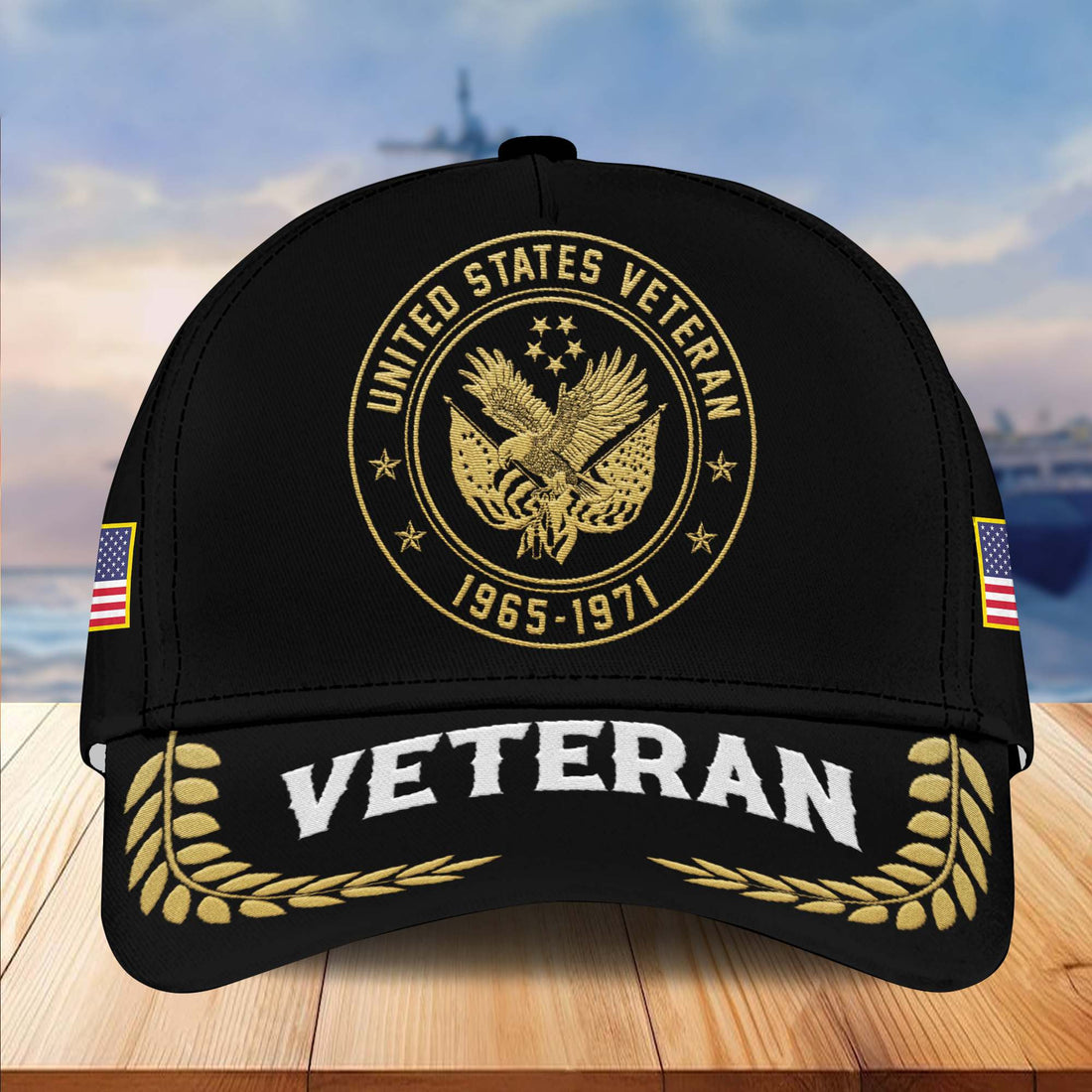 Premium Custom Name, Rank, US Veteran Embroidered Cap VPVC301407, Hat for US Veteran, Gifts for Father's Day, Veterans Day