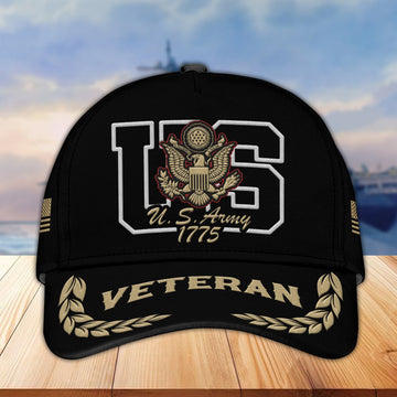 Premium US Army Embroidered Cap VPVC301501, Hat for Army Veteran, Gifts for Father's Day, Veterans Day