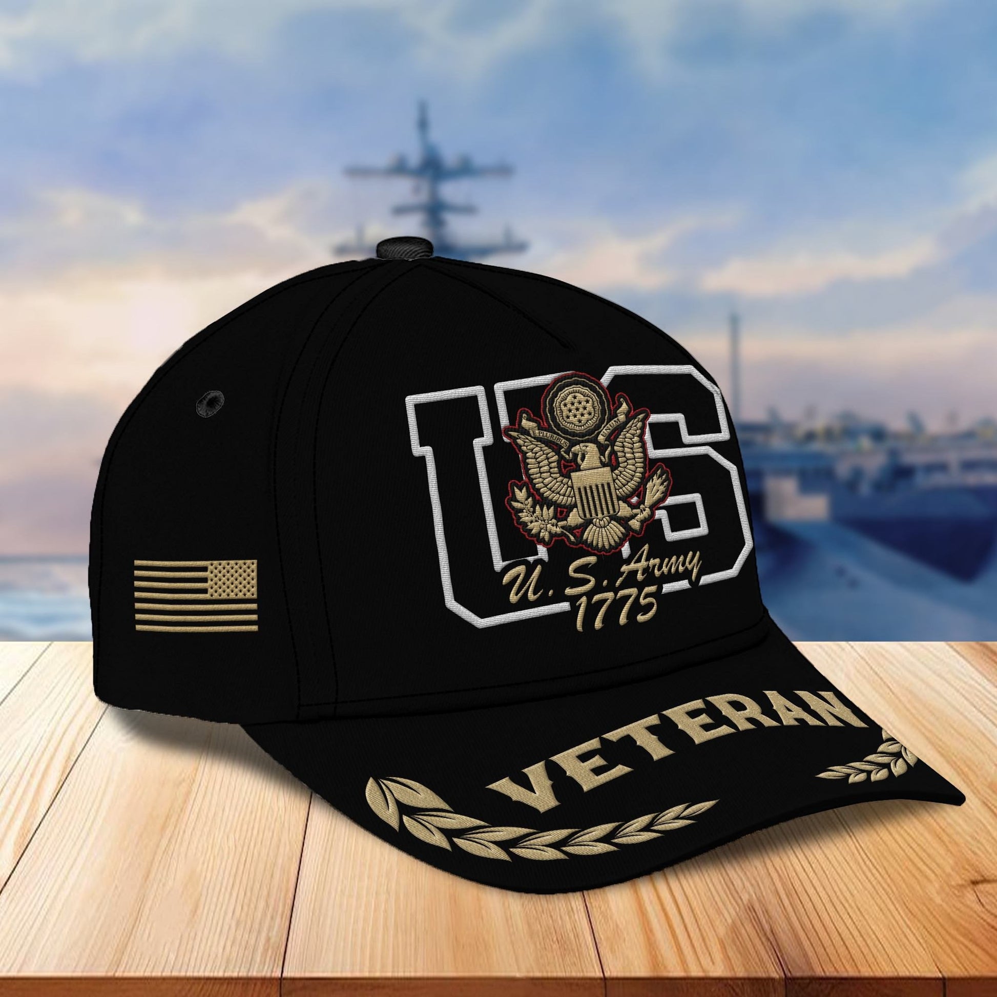 Premium US Army Embroidered Cap VPVC301501, Hat for Army Veteran, Gifts for Father's Day, Veterans Day