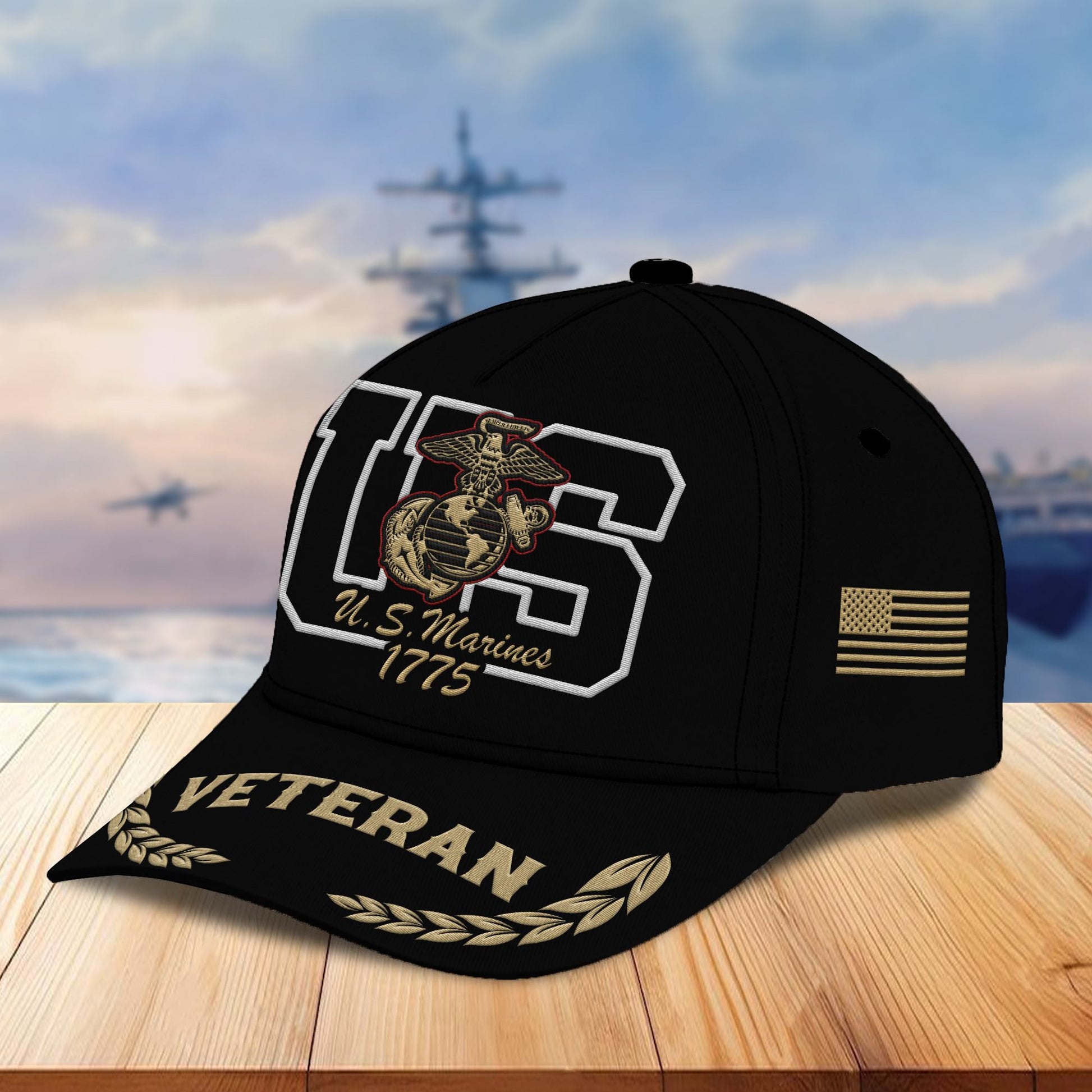 Premium USMC Embroidered Cap VPVC301503, Hat for Marine Veteran, Gifts for Father's Day, Veterans Day