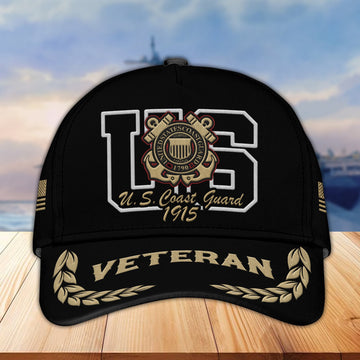Premium USCG Embroidered Cap VPVC301505, Hat for Coast Guard Veteran, Gifts for Father's Day, Veterans Day