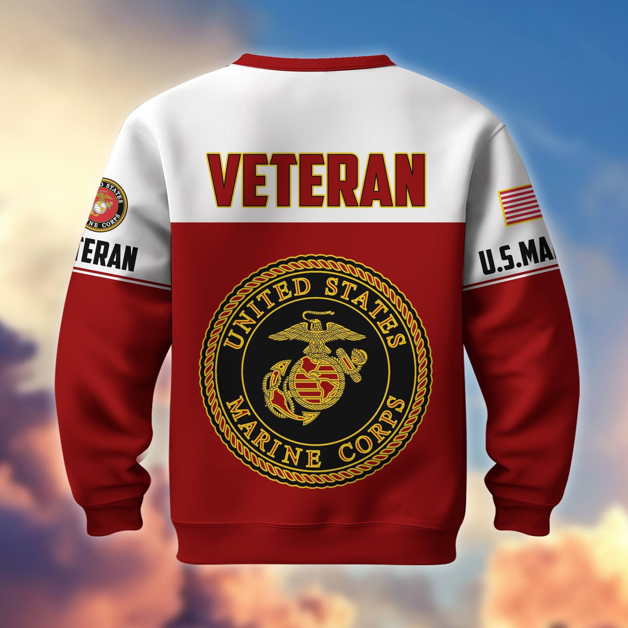 Premium US Veterans Sweatshirt BPHN130112, Gifts For US Veterans, Gifts On Father's Day, Armed Force Day, Independence Day, Veterans Day.