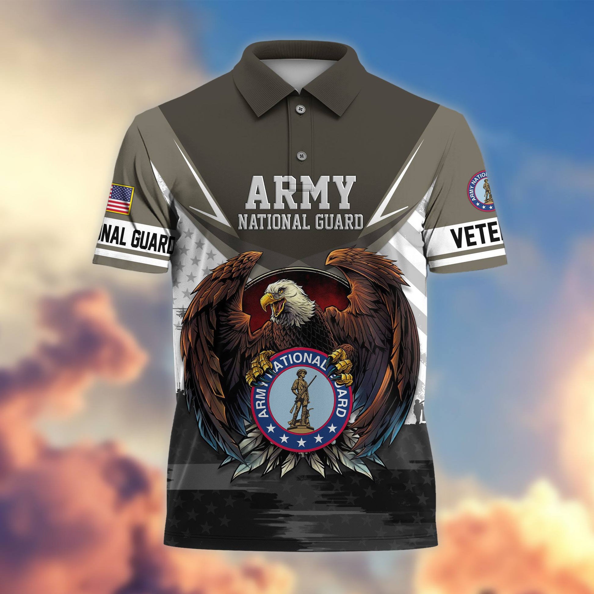 Premium US Veterans Polo Shirt BPHN230111, Gifts For US Veterans, Gifts On Father's Day, Armed Force Day, Independence Day, Veterans Day.