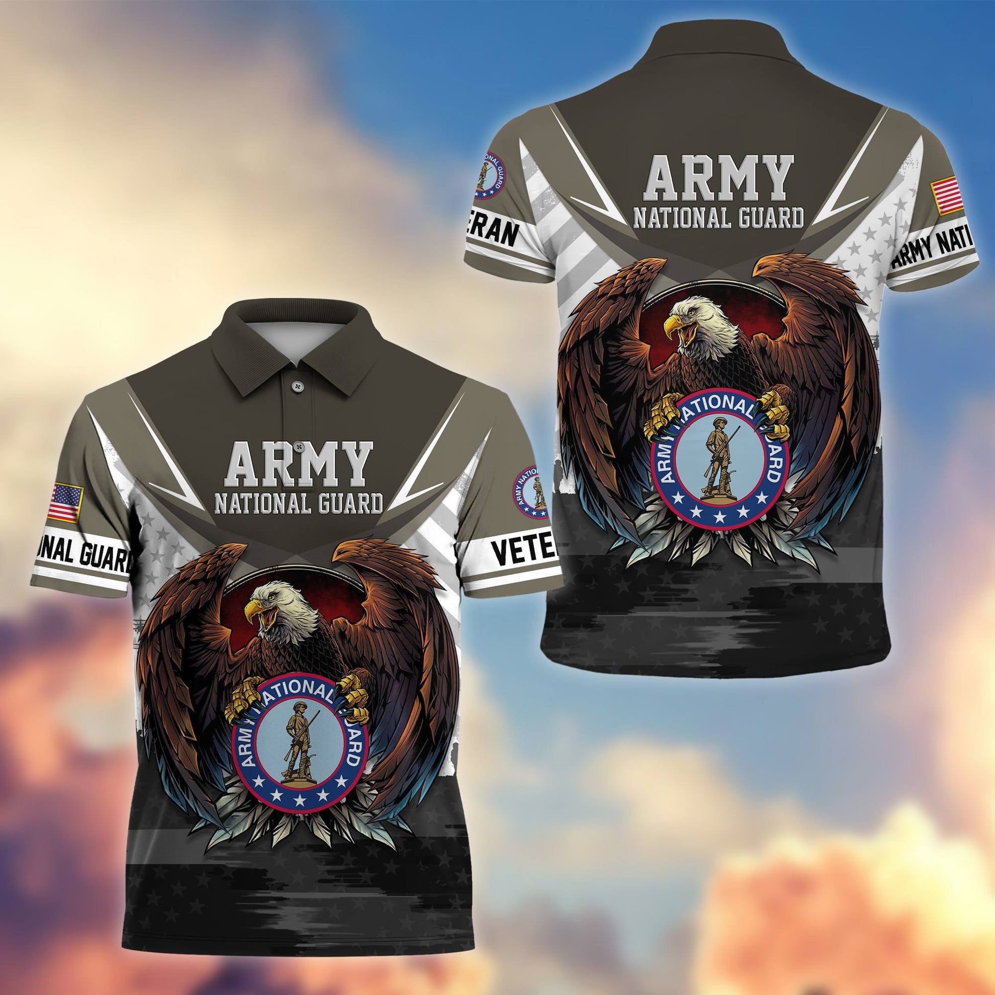 Premium US Veterans Polo Shirt BPHN230111, Gifts For US Veterans, Gifts On Father's Day, Armed Force Day, Independence Day, Veterans Day.