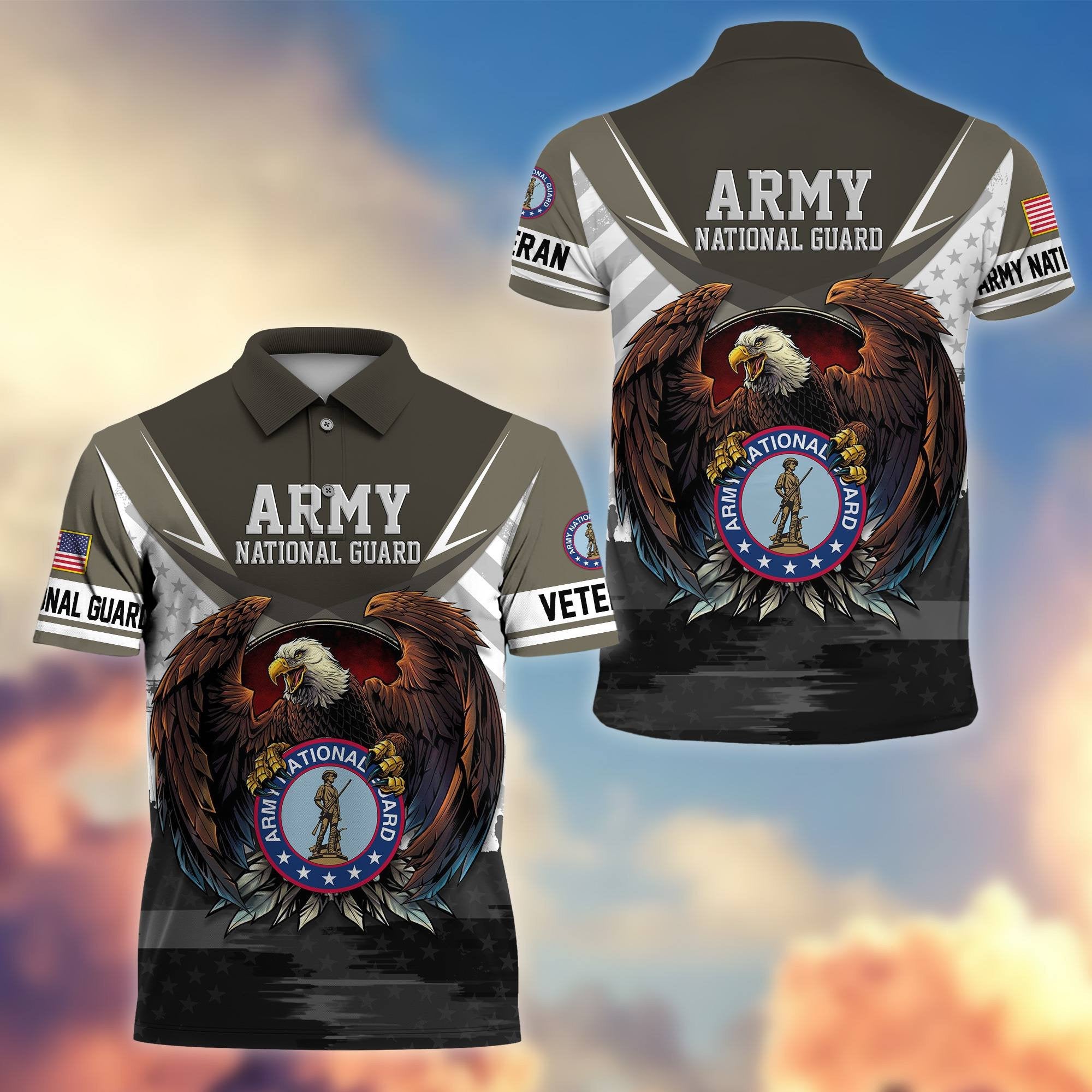 Premium US Veterans Polo Shirt BPHN230111, Gifts For US Veterans, Gifts On Father's Day, Armed Force Day, Independence Day, Veterans Day.