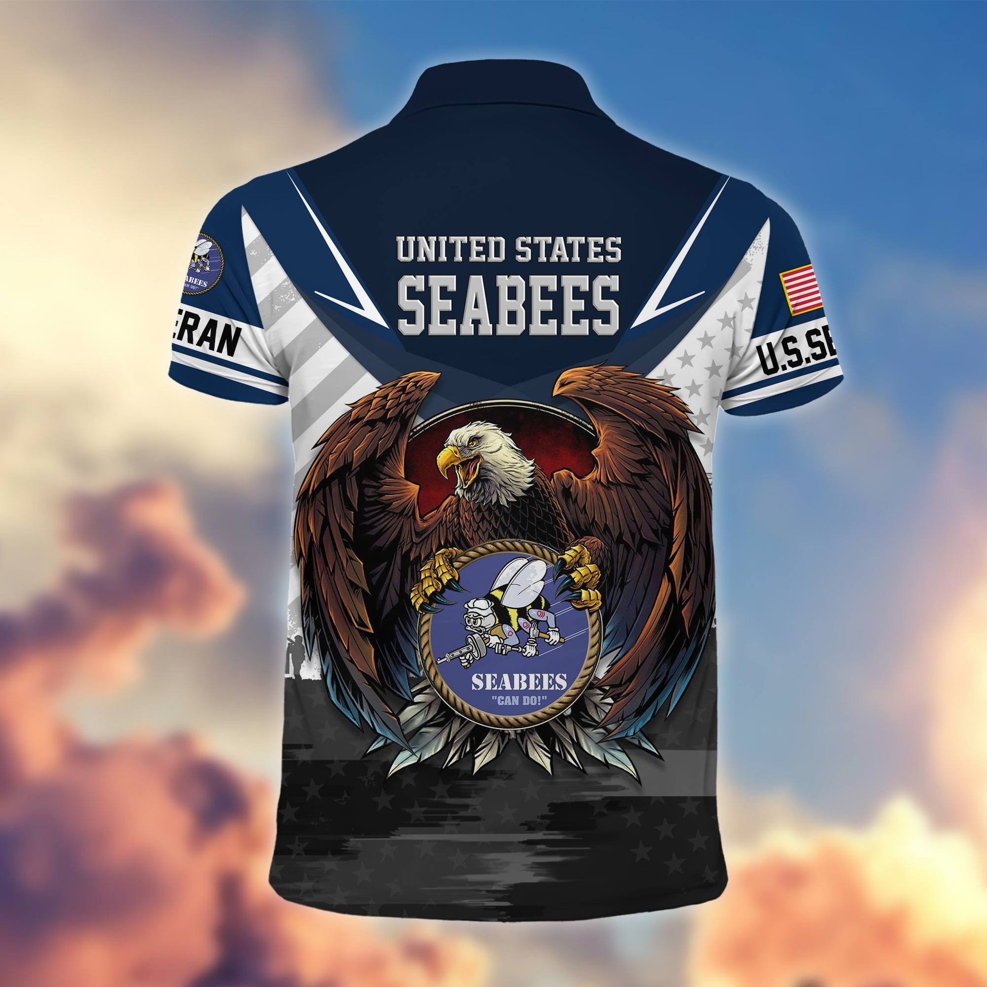Premium US Veterans Polo Shirt BPHN230111, Gifts For US Veterans, Gifts On Father's Day, Armed Force Day, Independence Day, Veterans Day.