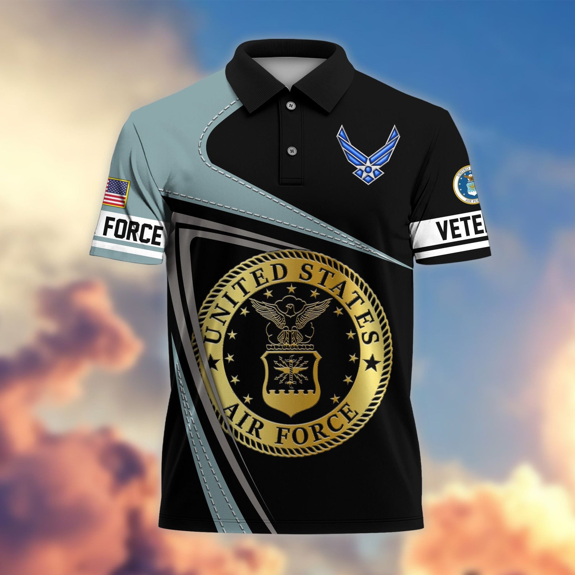 Premium US Veterans Polo Shirt BPHN230113, Gifts For US Veterans, Gifts On Father's Day, Independence Day, Veterans Day.