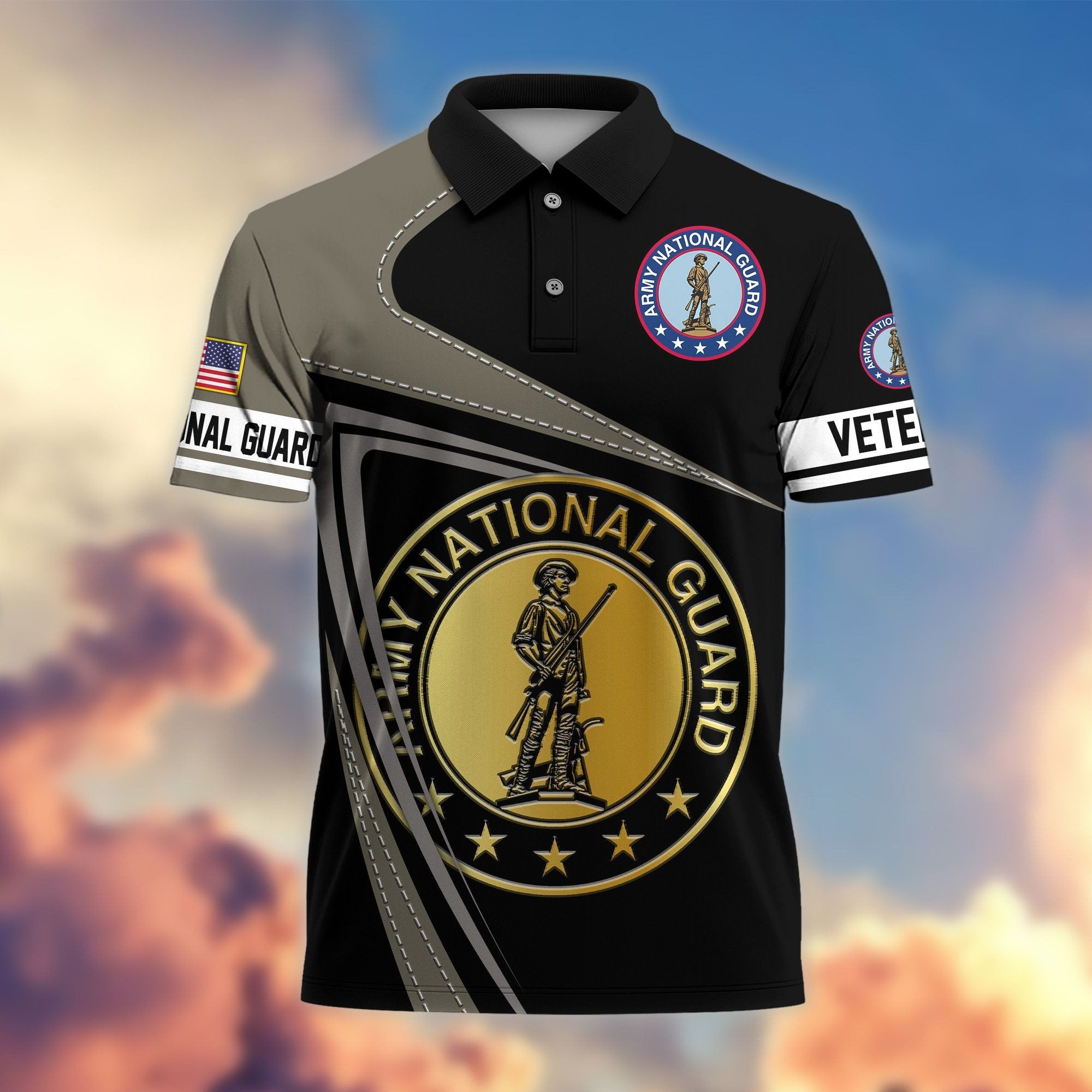 Premium US Veterans Polo Shirt BPHN230113, Gifts For US Veterans, Gifts On Father's Day, Independence Day, Veterans Day.