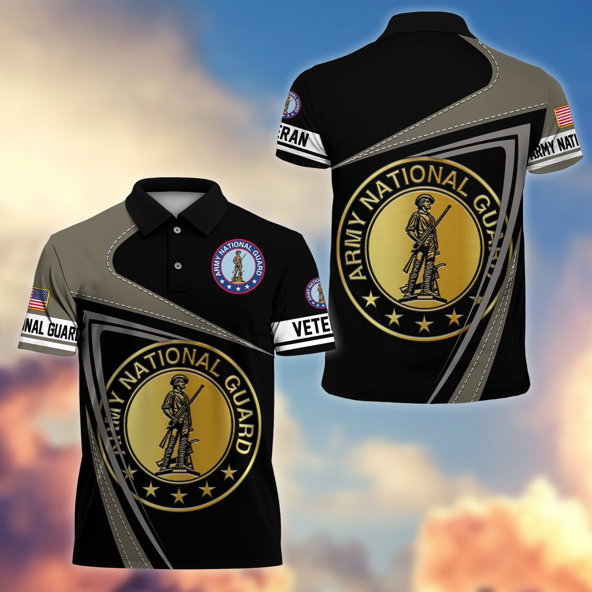 Premium US Veterans Polo Shirt BPHN230113, Gifts For US Veterans, Gifts On Father's Day, Independence Day, Veterans Day.
