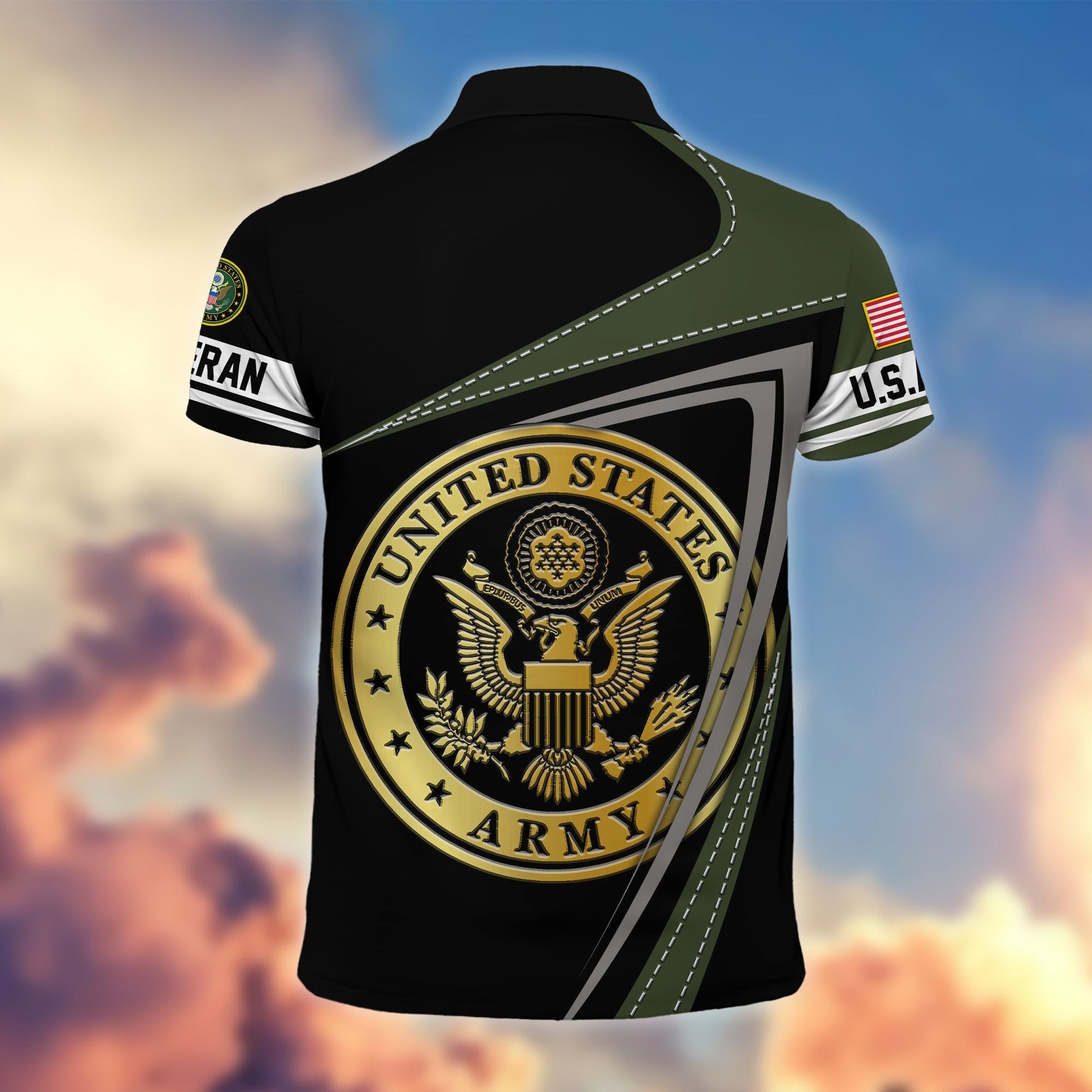 Premium US Veterans Polo Shirt BPHN230113, Gifts For US Veterans, Gifts On Father's Day, Independence Day, Veterans Day.