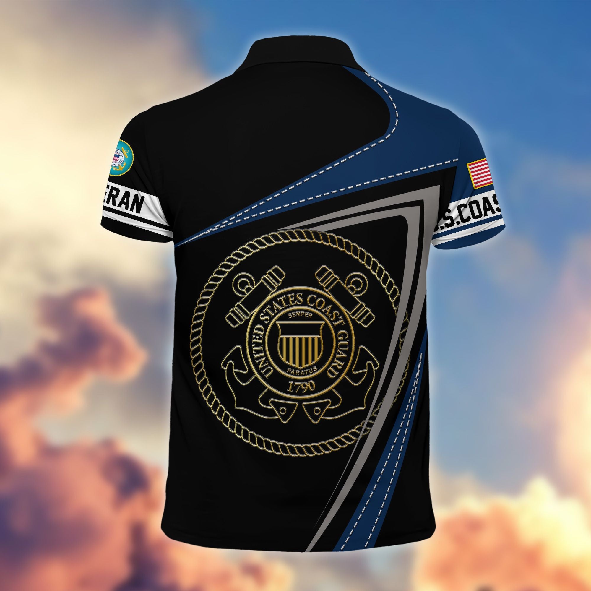 Premium US Veterans Polo Shirt BPHN230113, Gifts For US Veterans, Gifts On Father's Day, Independence Day, Veterans Day.