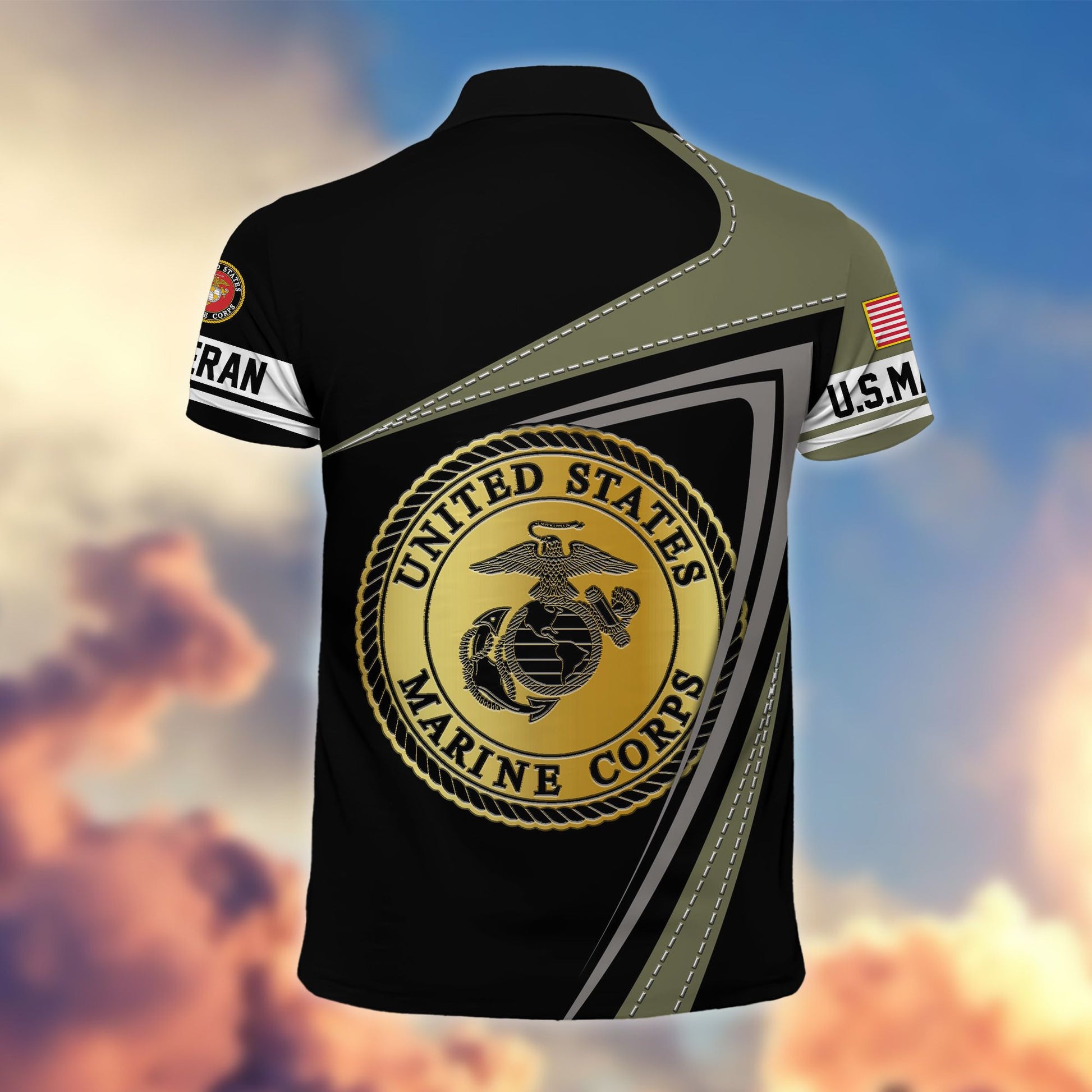 Premium US Veterans Polo Shirt BPHN230113, Gifts For US Veterans, Gifts On Father's Day, Independence Day, Veterans Day.