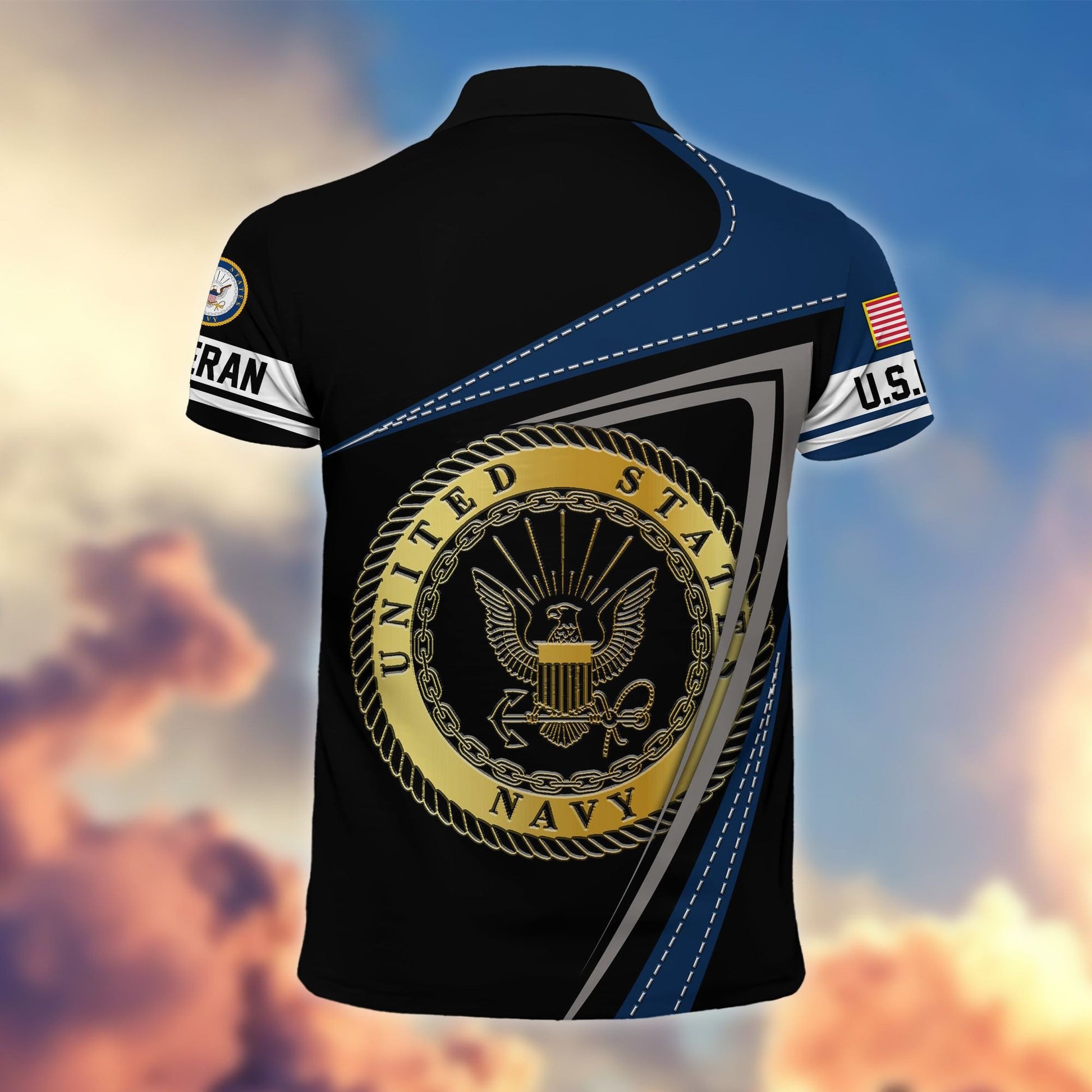 Premium US Veterans Polo Shirt BPHN230113, Gifts For US Veterans, Gifts On Father's Day, Independence Day, Veterans Day.