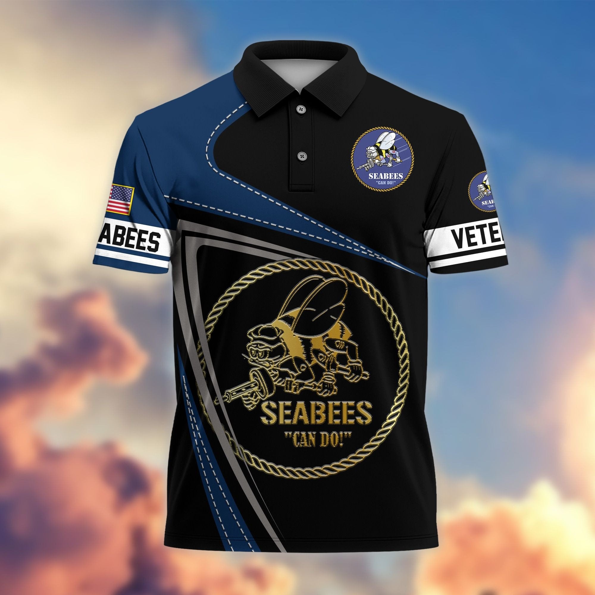 Premium US Veterans Polo Shirt BPHN230113, Gifts For US Veterans, Gifts On Father's Day, Independence Day, Veterans Day.