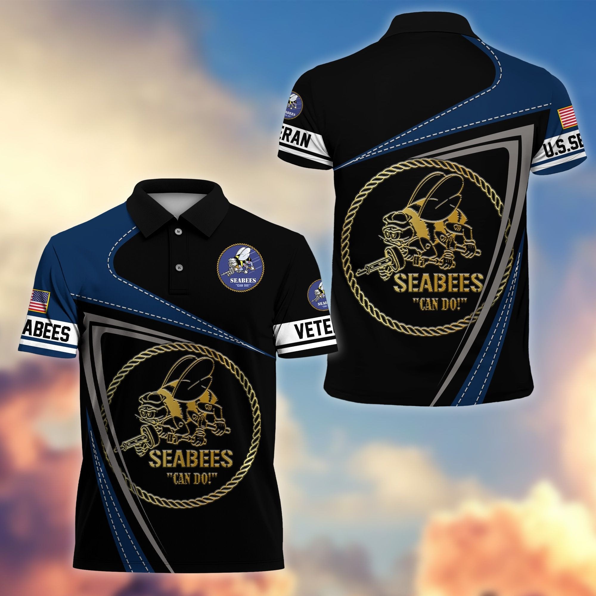 Premium US Veterans Polo Shirt BPHN230113, Gifts For US Veterans, Gifts On Father's Day, Independence Day, Veterans Day.