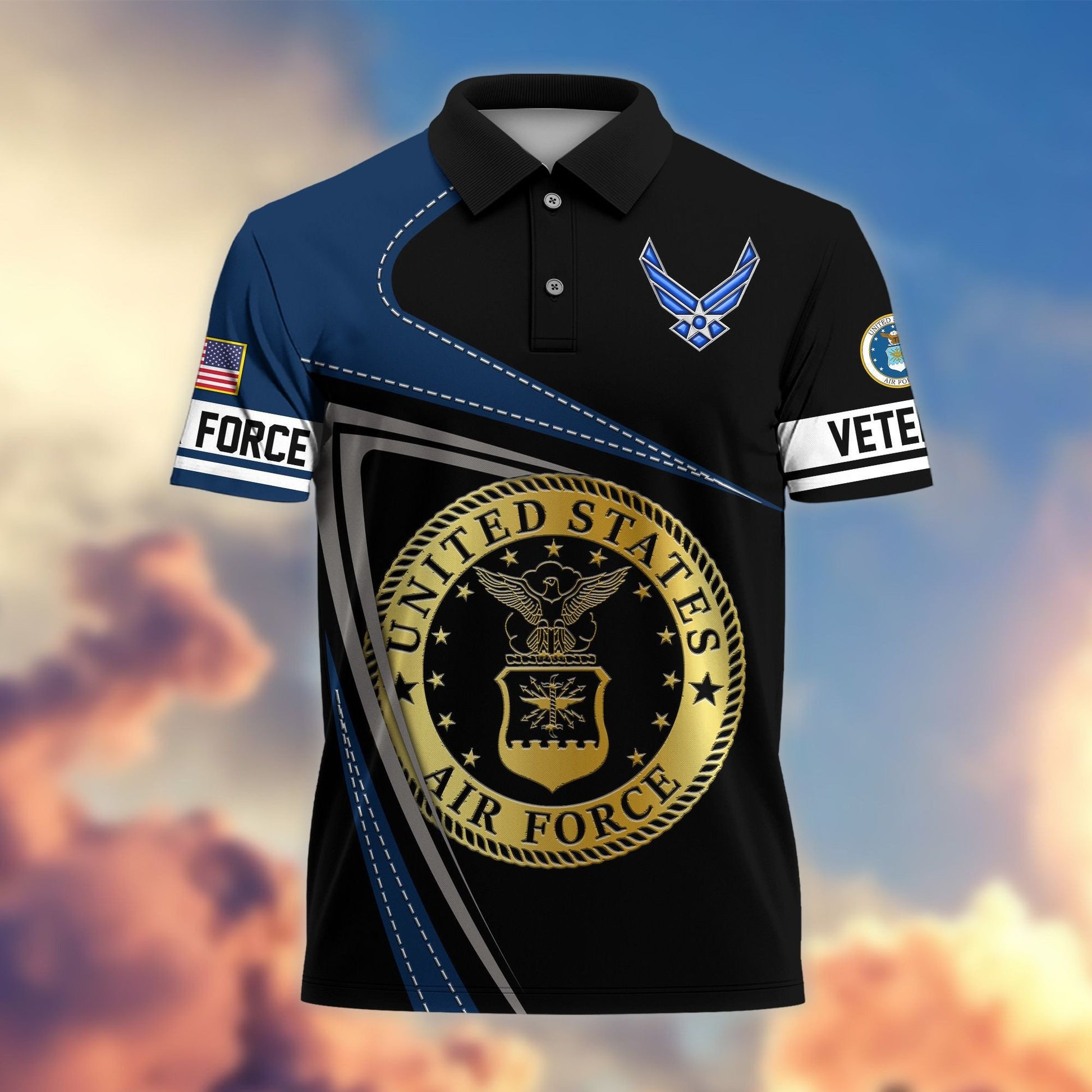 Premium US Veterans Polo Shirt BPHN230113, Gifts For US Veterans, Gifts On Father's Day, Independence Day, Veterans Day.