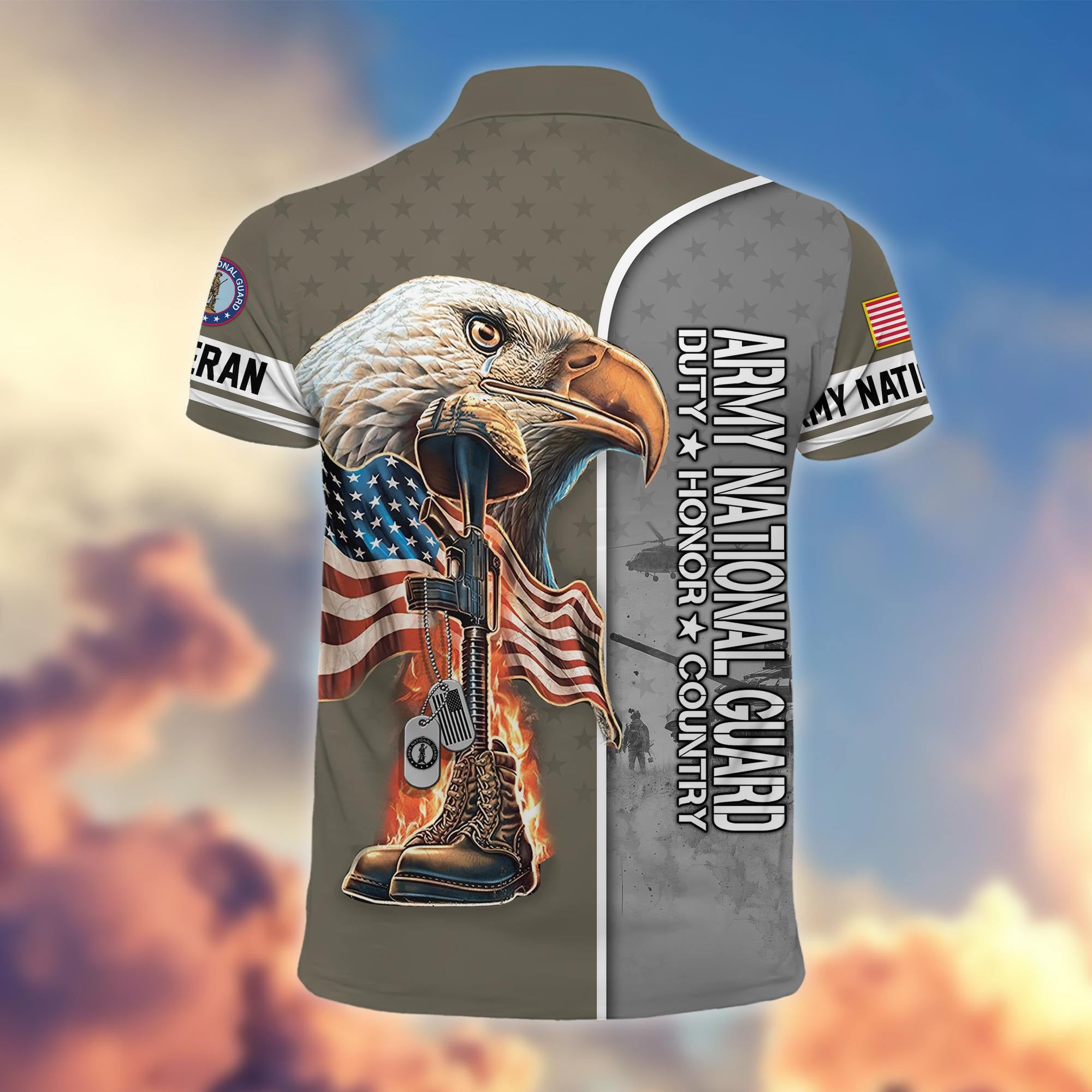 Premium US Veterans Polo Shirt BPHN030212, Gifts For US Veterans, Gifts On Father's Day, Independence Day, Veterans Day.