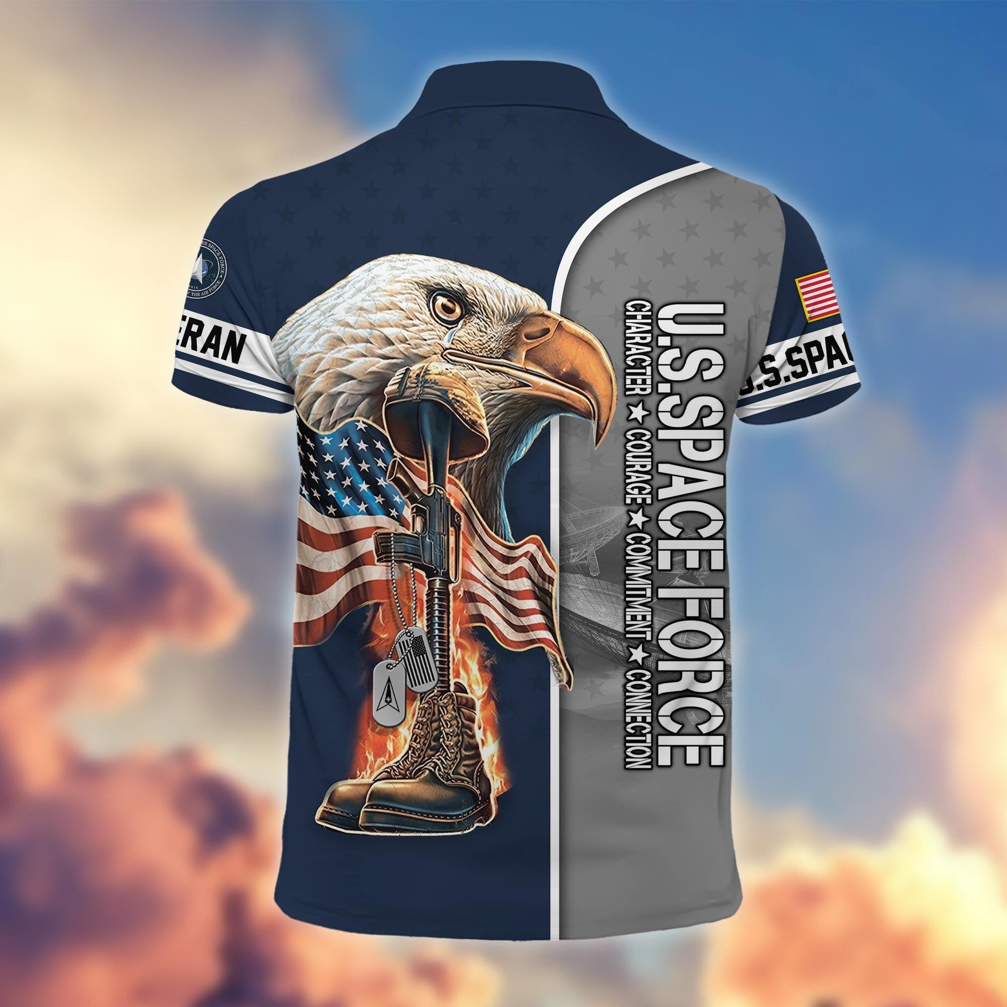 Premium US Veterans Polo Shirt BPHN030212, Gifts For US Veterans, Gifts On Father's Day, Independence Day, Veterans Day.