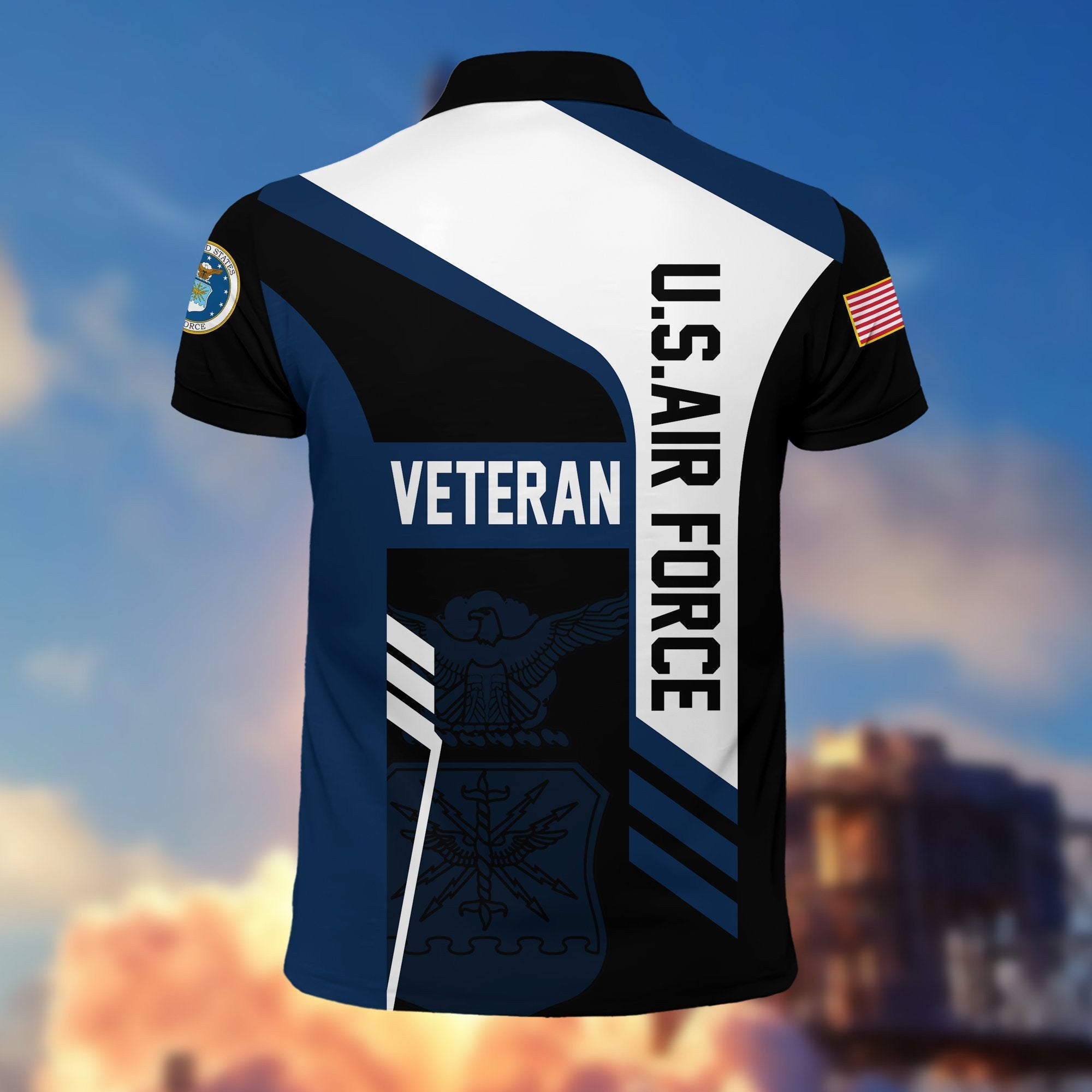 Premium US Veterans Polo Shirt BPVC050201, Gifts For Dad, For Husband, Gifts For US Veterans, Gifts On Father's Day, Independence Day, Veterans Day.
