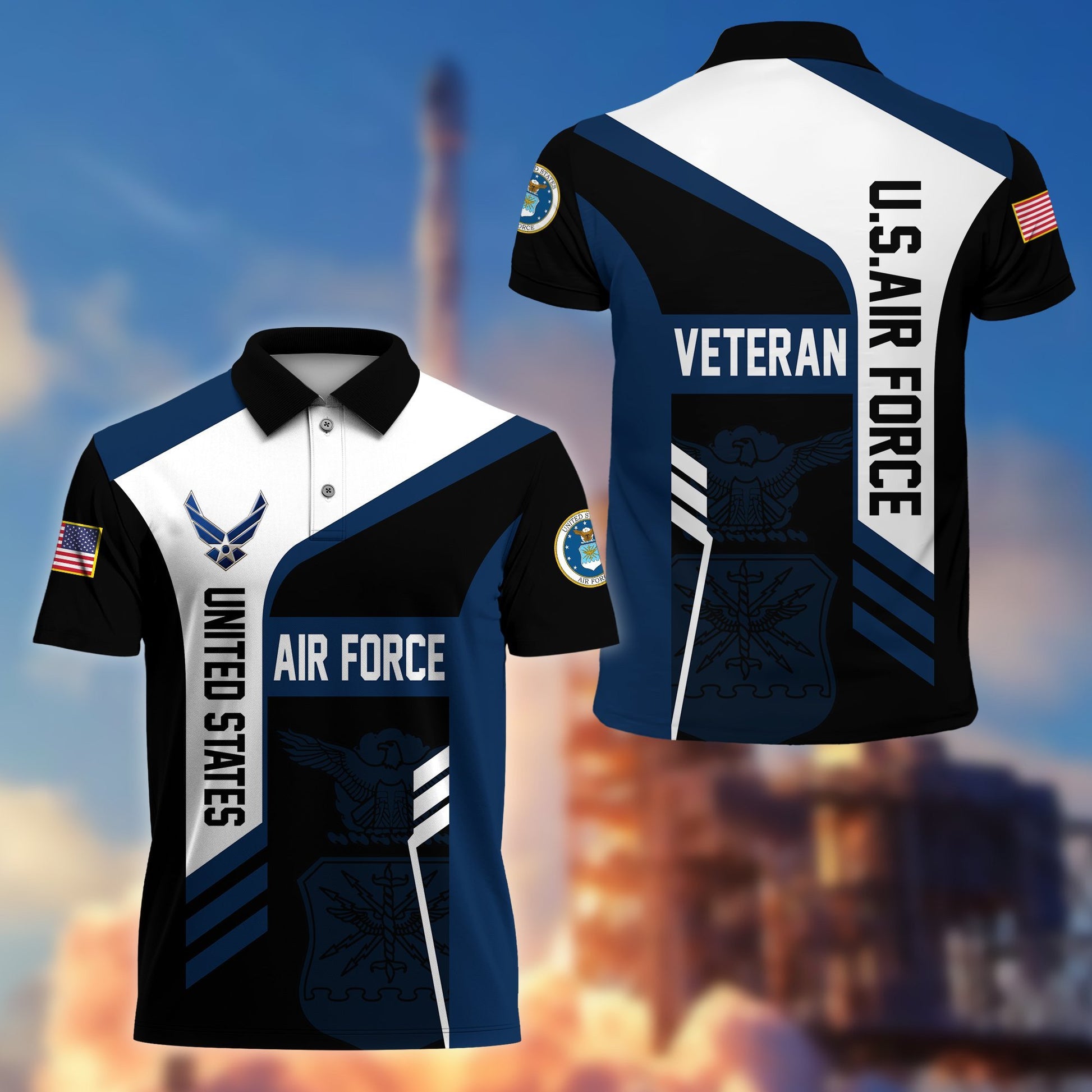Premium US Veterans Polo Shirt BPVC050201, Gifts For Dad, For Husband, Gifts For US Veterans, Gifts On Father's Day, Independence Day, Veterans Day.