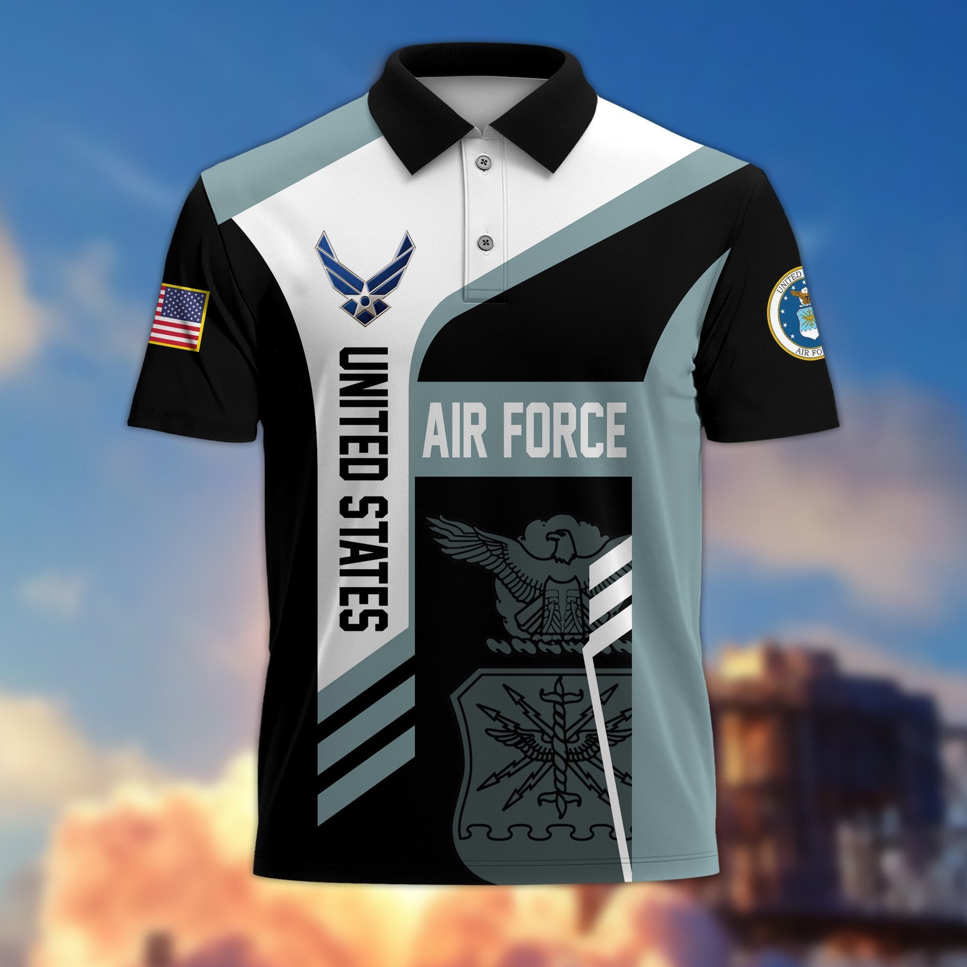 Premium US Veterans Polo Shirt BPVC050201, Gifts For Dad, For Husband, Gifts For US Veterans, Gifts On Father's Day, Independence Day, Veterans Day.