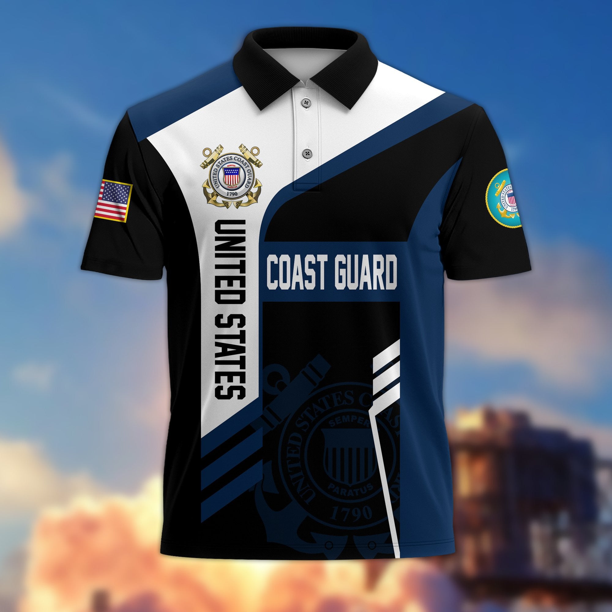 Premium US Veterans Polo Shirt BPVC050201, Gifts For Dad, For Husband, Gifts For US Veterans, Gifts On Father's Day, Independence Day, Veterans Day.