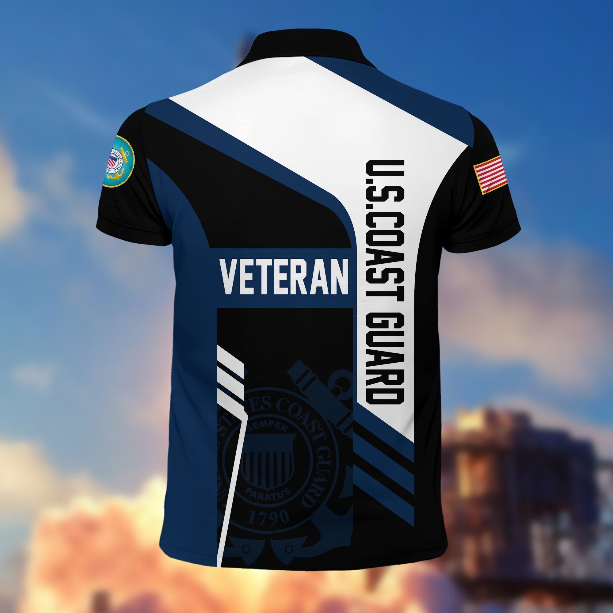 Premium US Veterans Polo Shirt BPVC050201, Gifts For Dad, For Husband, Gifts For US Veterans, Gifts On Father's Day, Independence Day, Veterans Day.