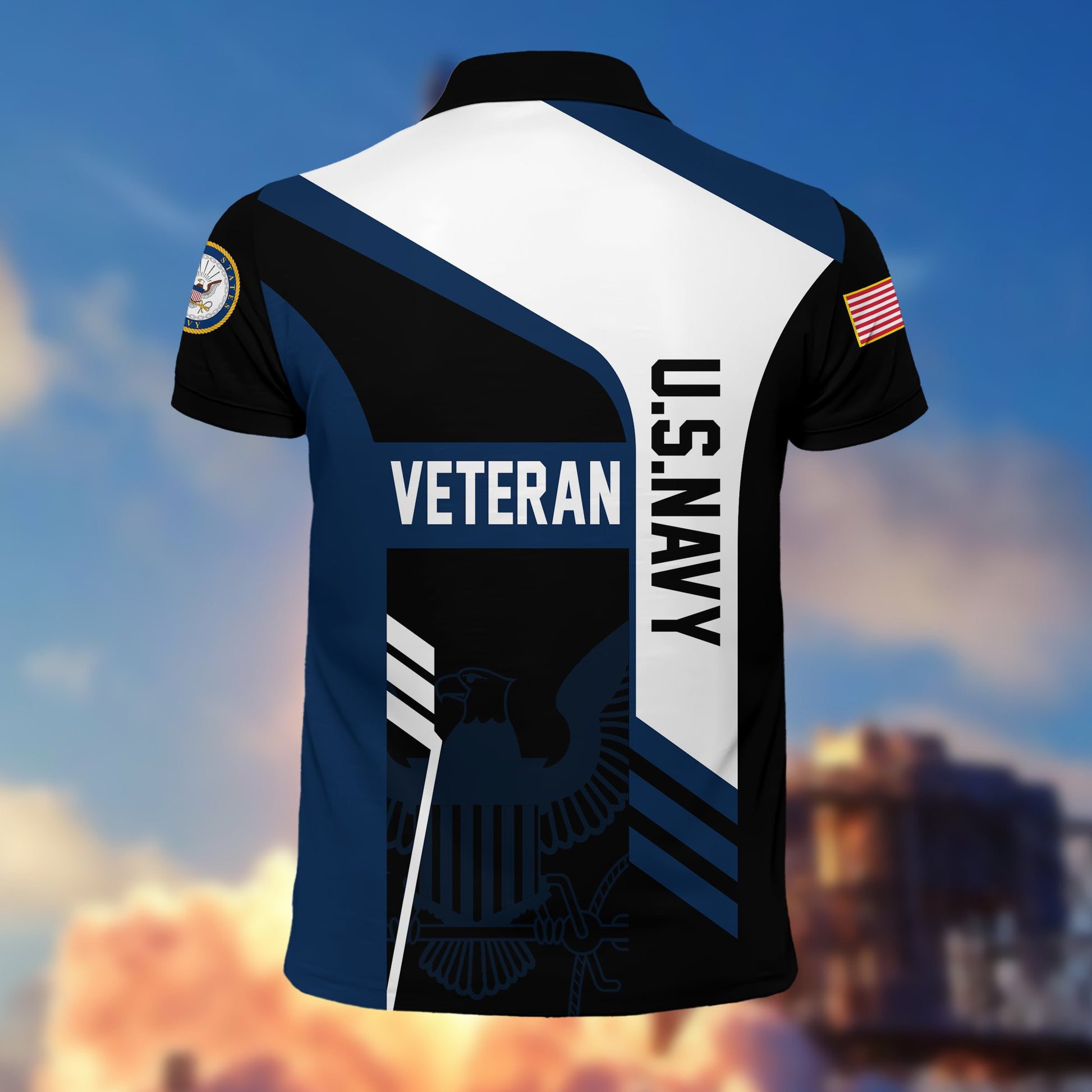 Premium US Veterans Polo Shirt BPVC050201, Gifts For Dad, For Husband, Gifts For US Veterans, Gifts On Father's Day, Independence Day, Veterans Day.