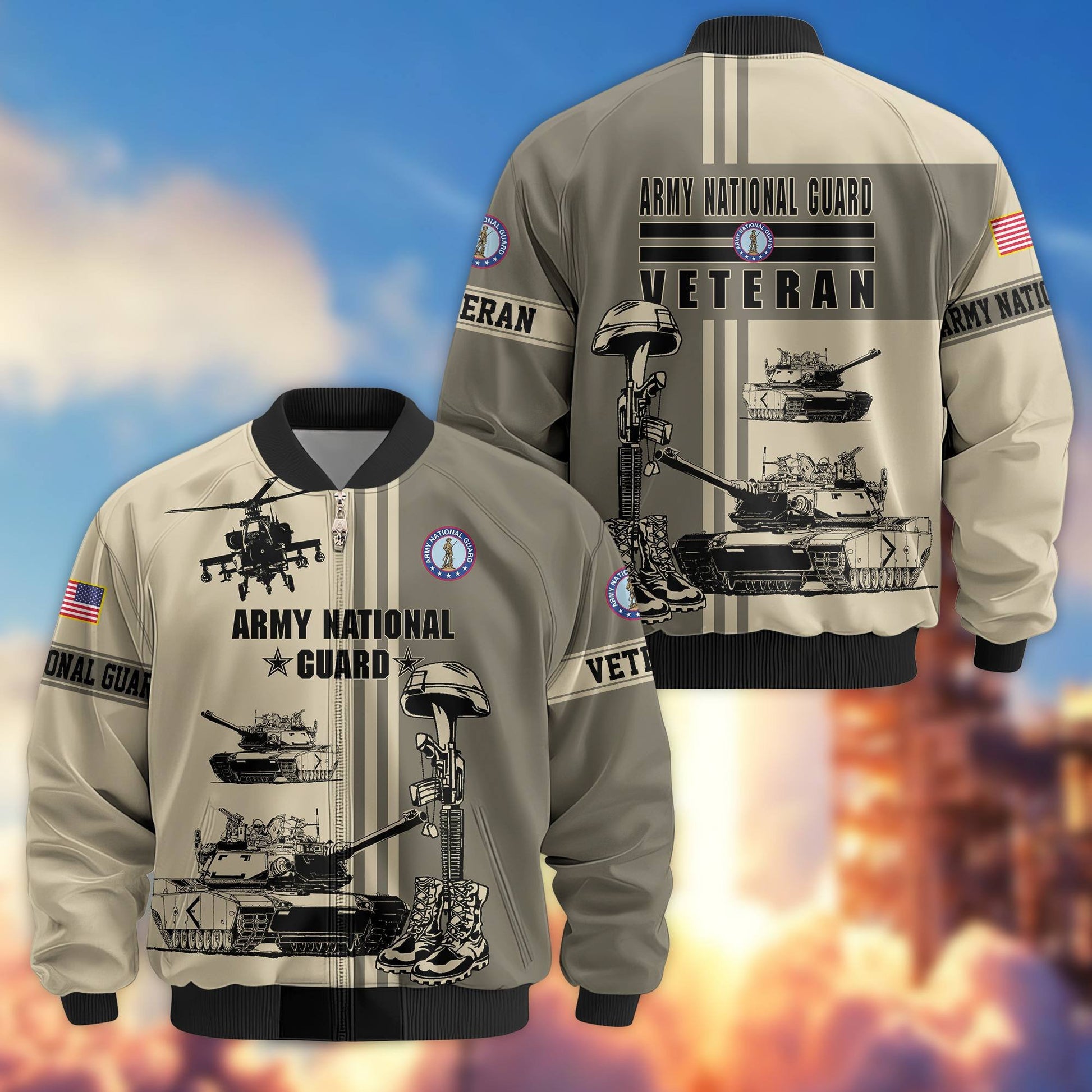 Premium US Veterans Bomber Jacket BPHN220111, Gifts For Dad, Gifts For US Veterans, Gifts For US Veterans, Gifts On Father's Day, Independence Day, Veterans Day.