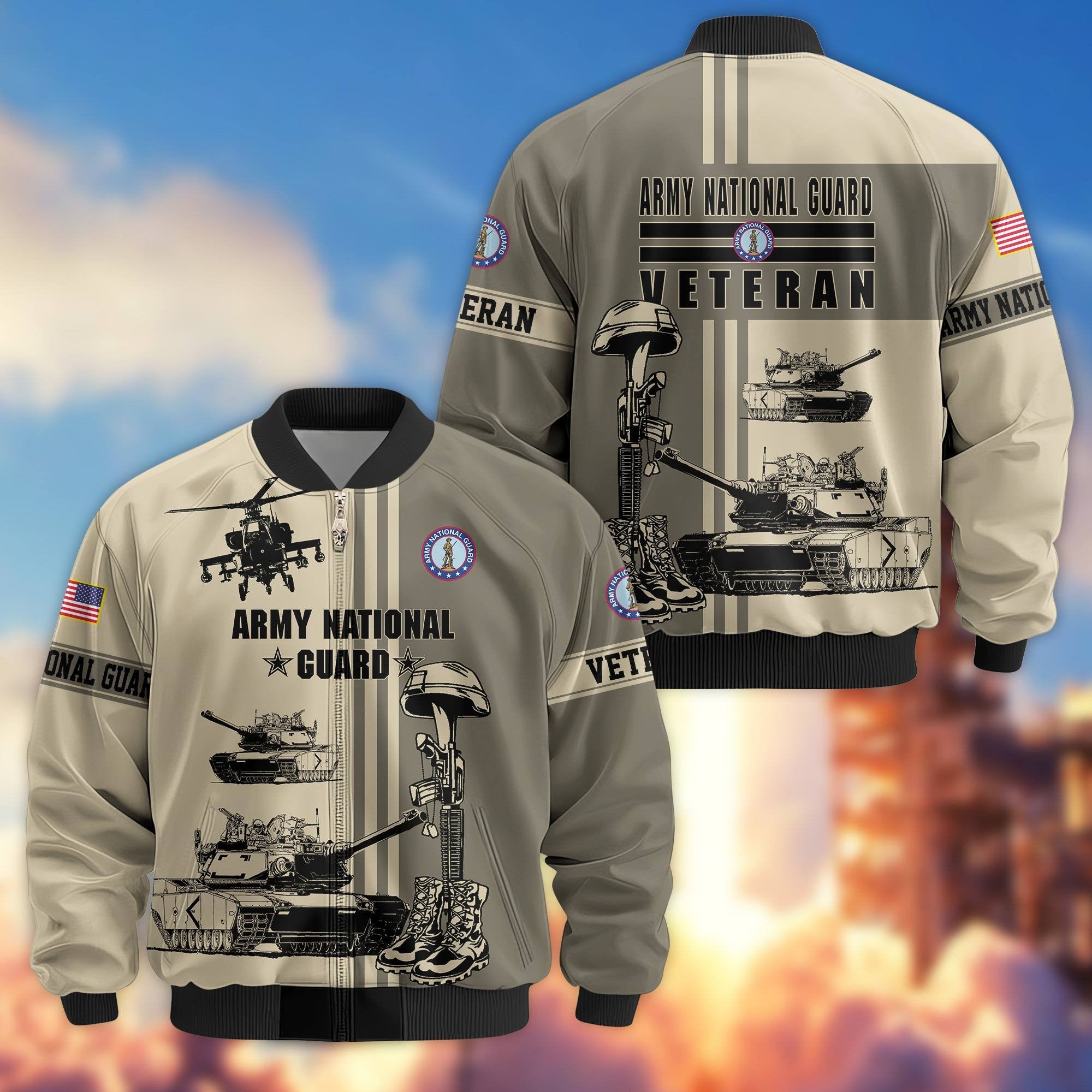 Premium US Veterans Bomber Jacket BPHN220111, Gifts For Dad, Gifts For US Veterans, Gifts For US Veterans, Gifts On Father's Day, Independence Day, Veterans Day.