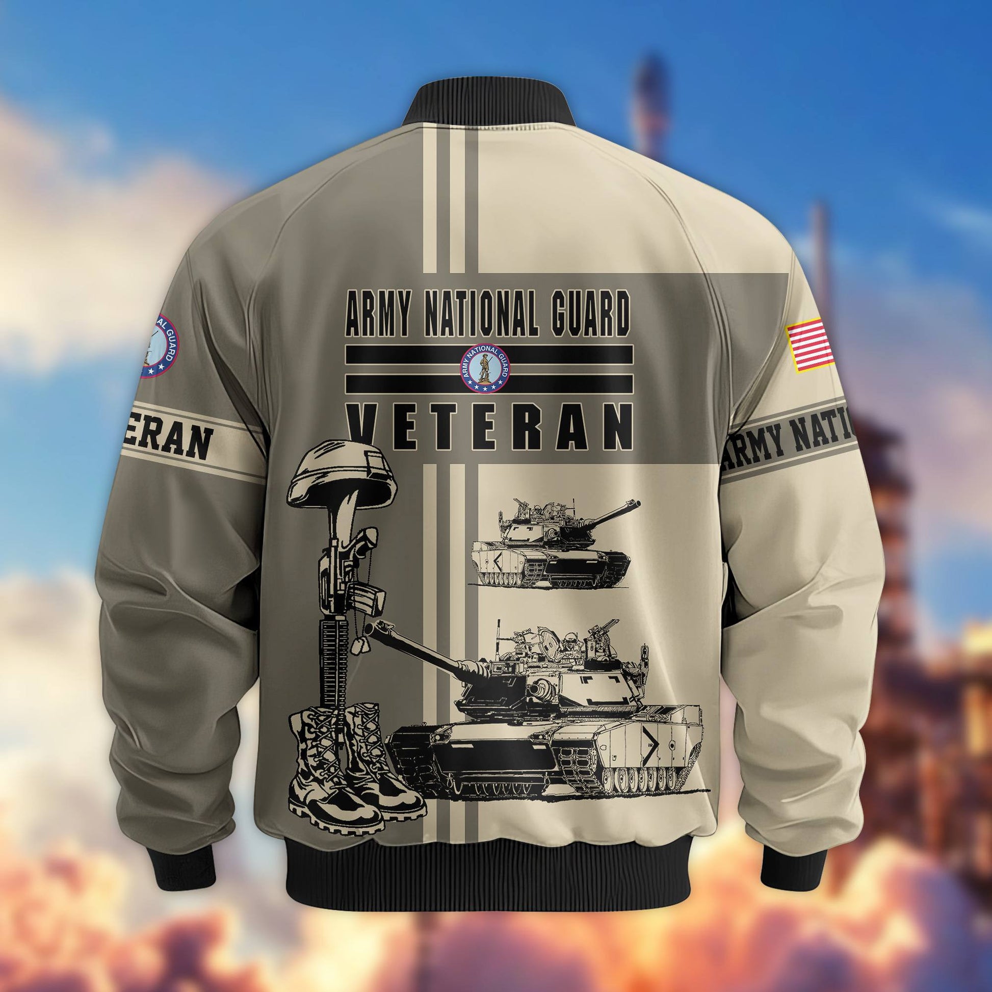 Premium US Veterans Bomber Jacket BPHN220111, Gifts For Dad, Gifts For US Veterans, Gifts For US Veterans, Gifts On Father's Day, Independence Day, Veterans Day.