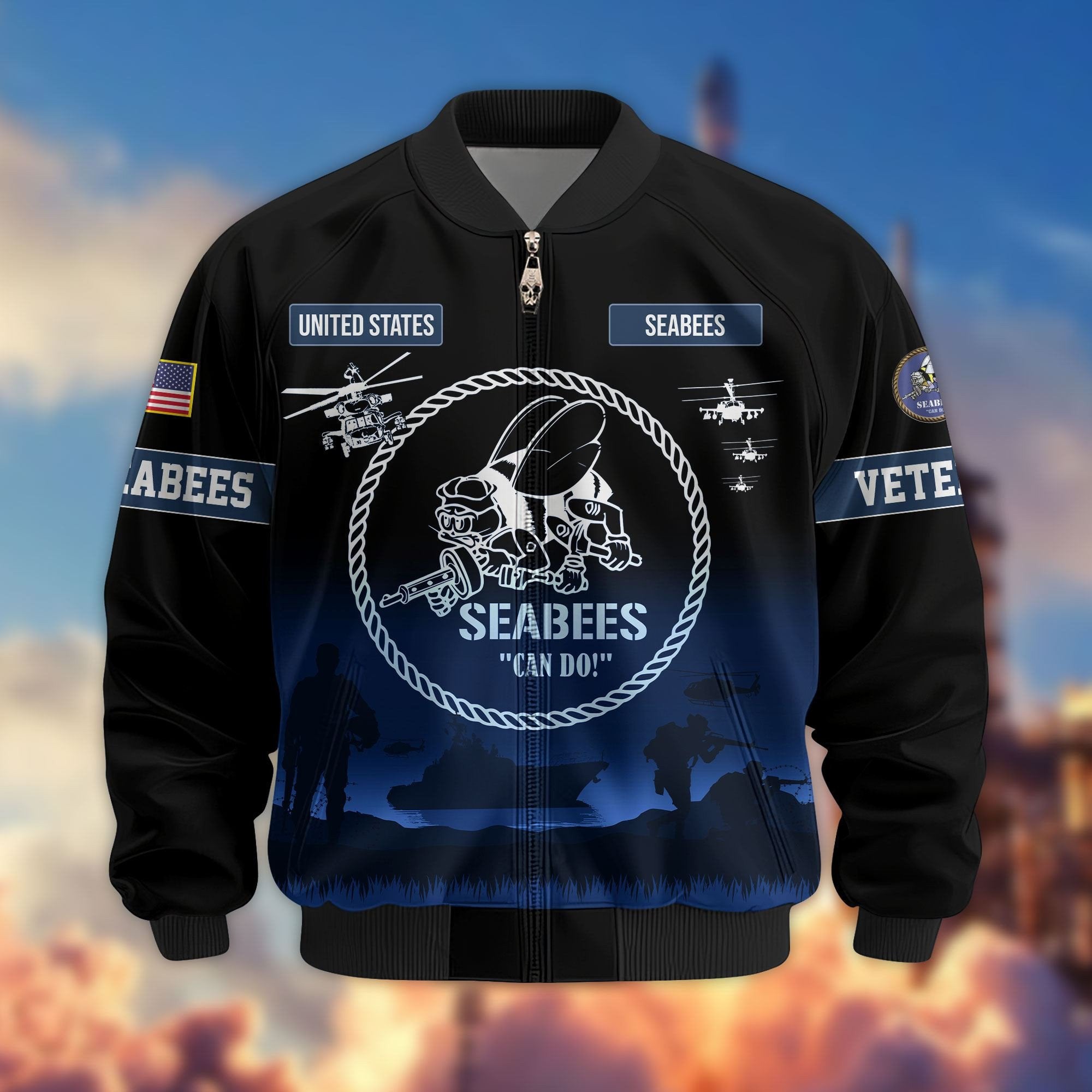 Premium US Veterans Bomber Jacket APHN311212, Gifts For Dad, Gifts For US Veterans, Gifts For US Veterans, Gifts On Father's Day, Independence Day, Veterans Day.