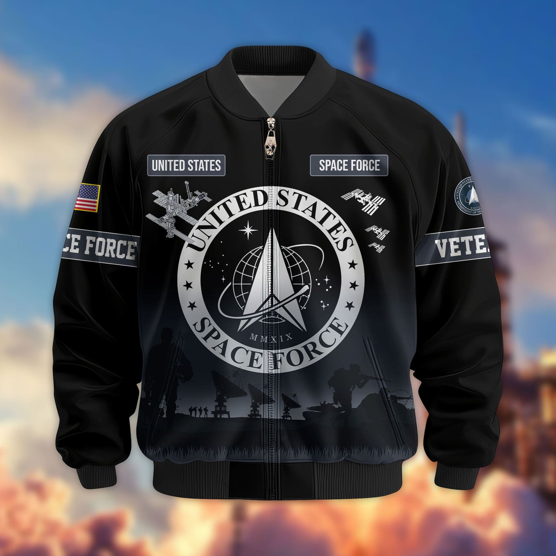Premium US Veterans Bomber Jacket APHN311212, Gifts For Dad, Gifts For US Veterans, Gifts For US Veterans, Gifts On Father's Day, Independence Day, Veterans Day.