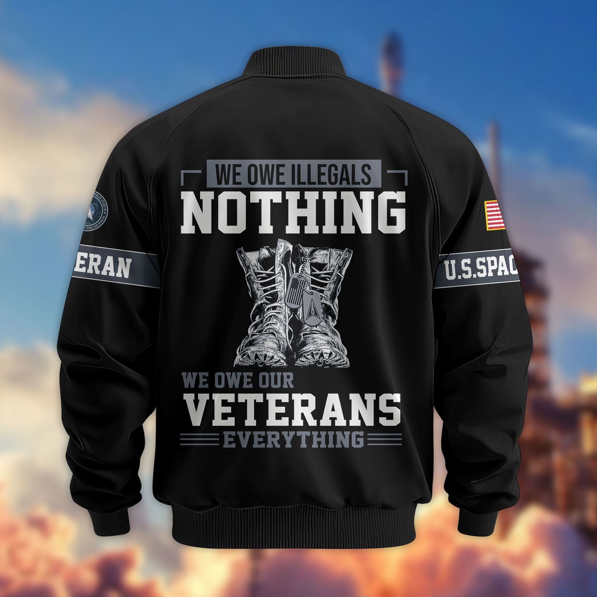 Premium US Veterans Bomber Jacket APHN311212, Gifts For Dad, Gifts For US Veterans, Gifts For US Veterans, Gifts On Father's Day, Independence Day, Veterans Day.