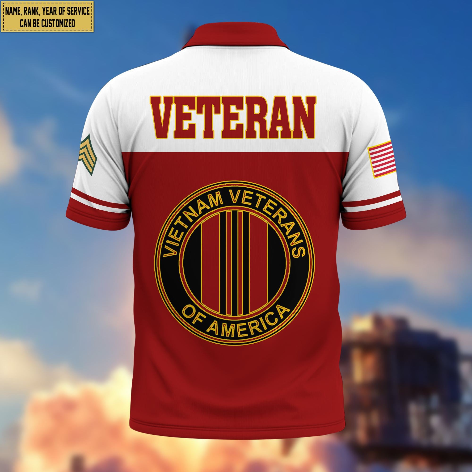 Premium Custom Vietnam Veteran Polo Shirt VPVC206206, Gifts for Vietnam Veteran, Gifts For Dad, Gifts On Father's Day, Independence Day, Veterans Day.
