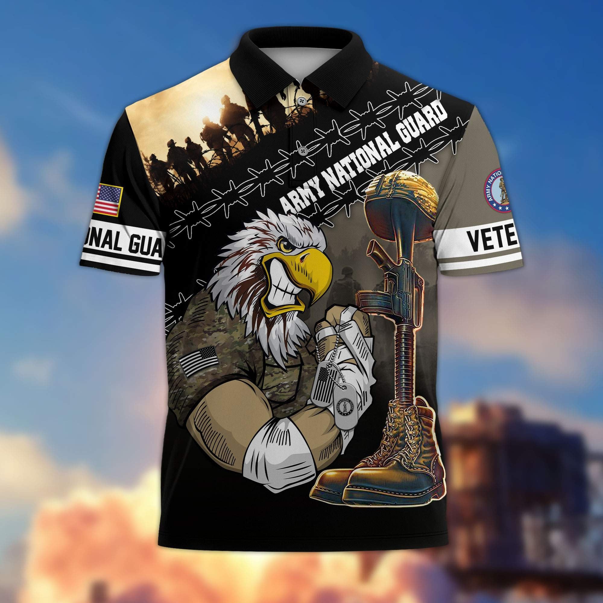 Premium US Veterans Polo Shirt BPHN060213, Gifts For Dad, For Husband, Gifts For US Veterans, Gifts On Father's Day, Independence Day, Veterans Day.