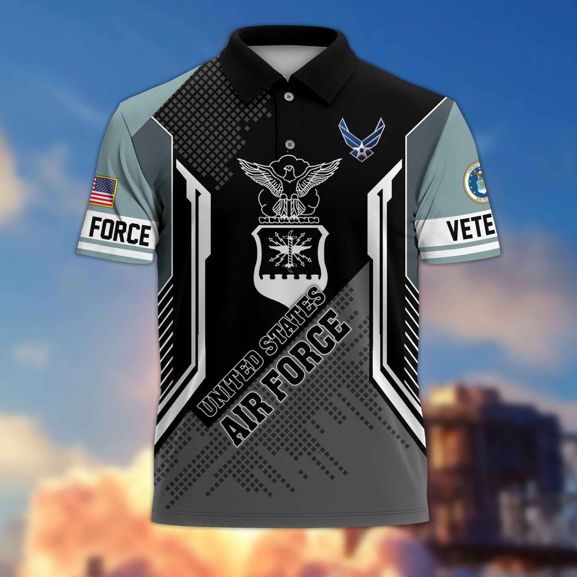 Premium US Veterans Polo Shirt BPHN070212, Gifts For Dad, For Husband, Gifts For US Veterans, Gifts On Father's Day, Independence Day, Veterans Day.