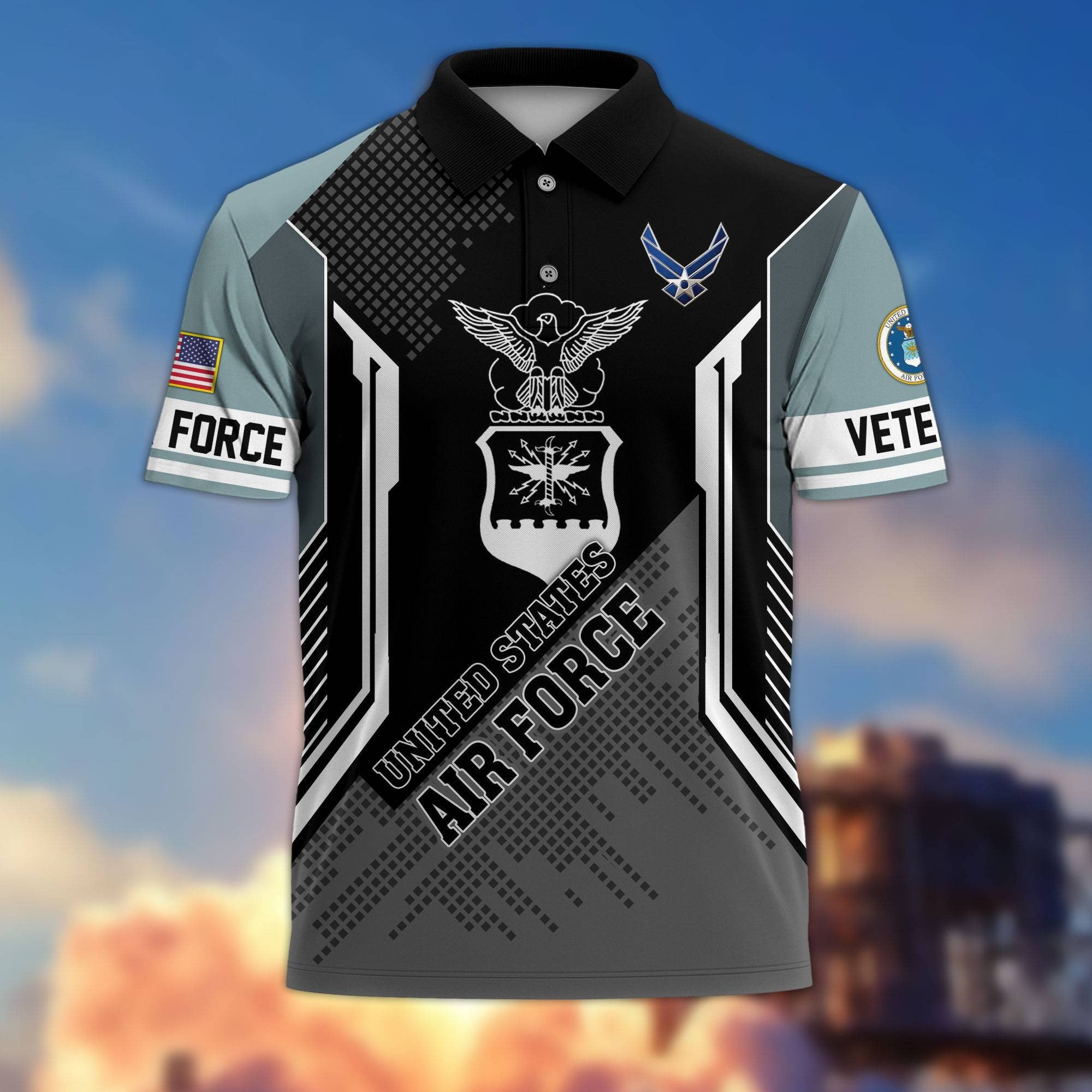 Premium US Veterans Polo Shirt BPHN070212, Gifts For Dad, For Husband, Gifts For US Veterans, Gifts On Father's Day, Independence Day, Veterans Day.