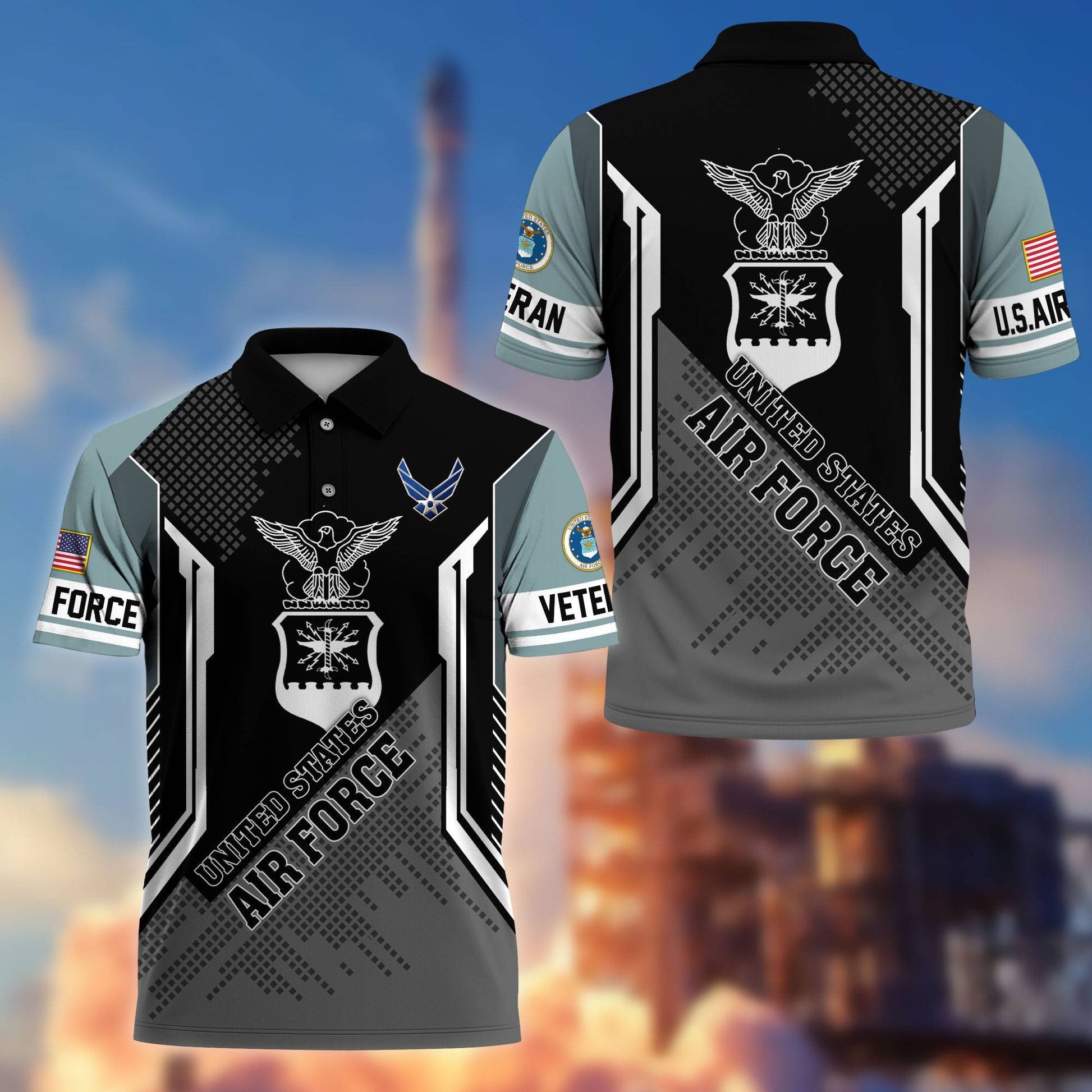 Premium US Veterans Polo Shirt BPHN070212, Gifts For Dad, For Husband, Gifts For US Veterans, Gifts On Father's Day, Independence Day, Veterans Day.