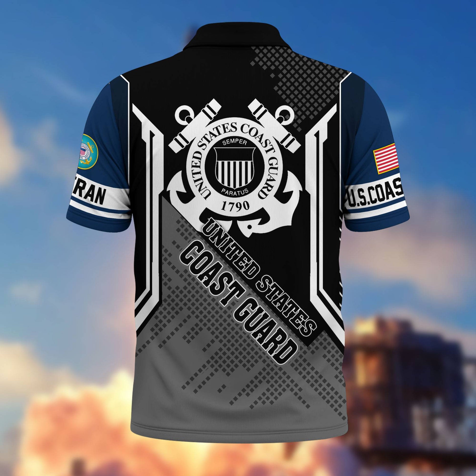 Premium US Veterans Polo Shirt BPHN070212, Gifts For Dad, For Husband, Gifts For US Veterans, Gifts On Father's Day, Independence Day, Veterans Day.