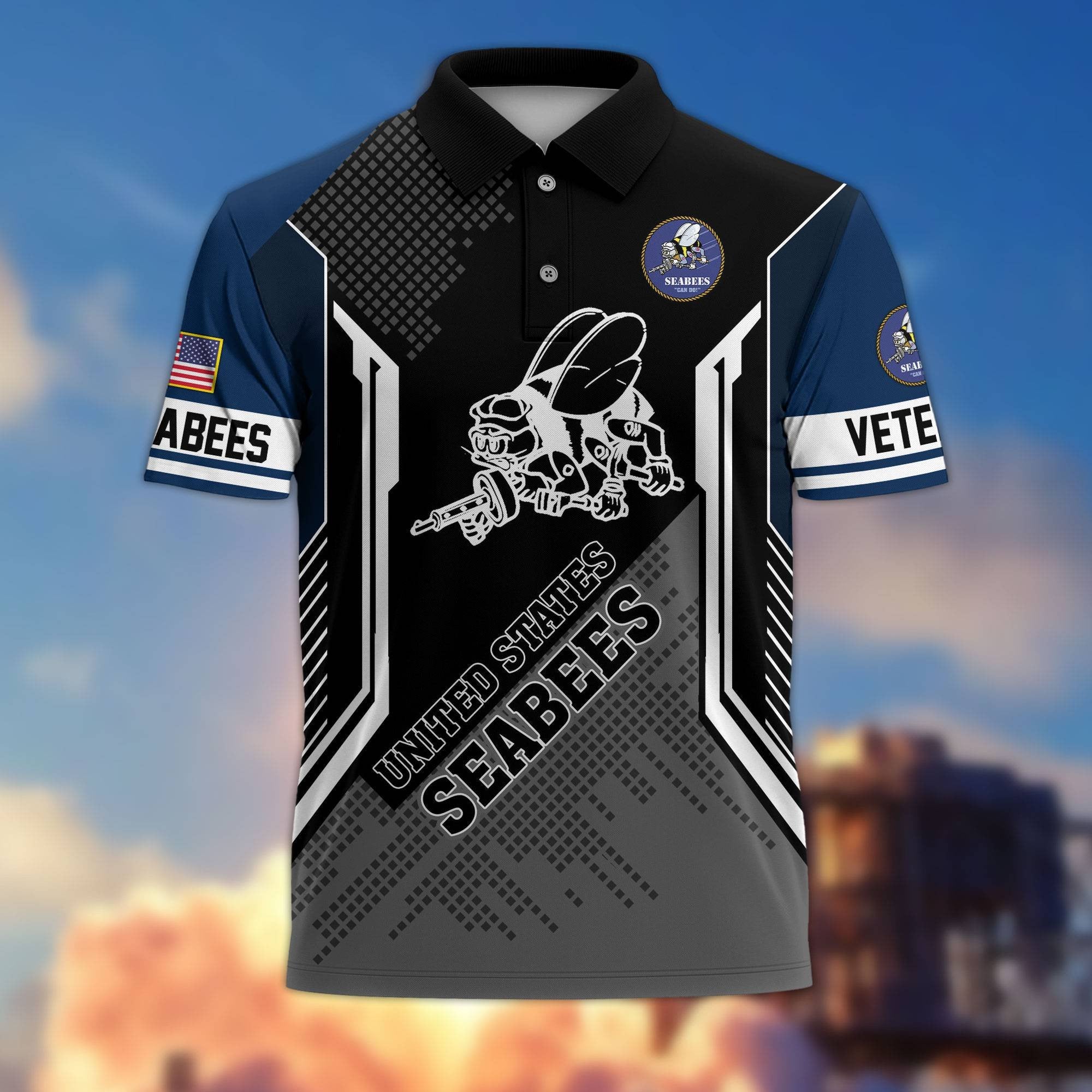 Premium US Veterans Polo Shirt BPHN070212, Gifts For Dad, For Husband, Gifts For US Veterans, Gifts On Father's Day, Independence Day, Veterans Day.