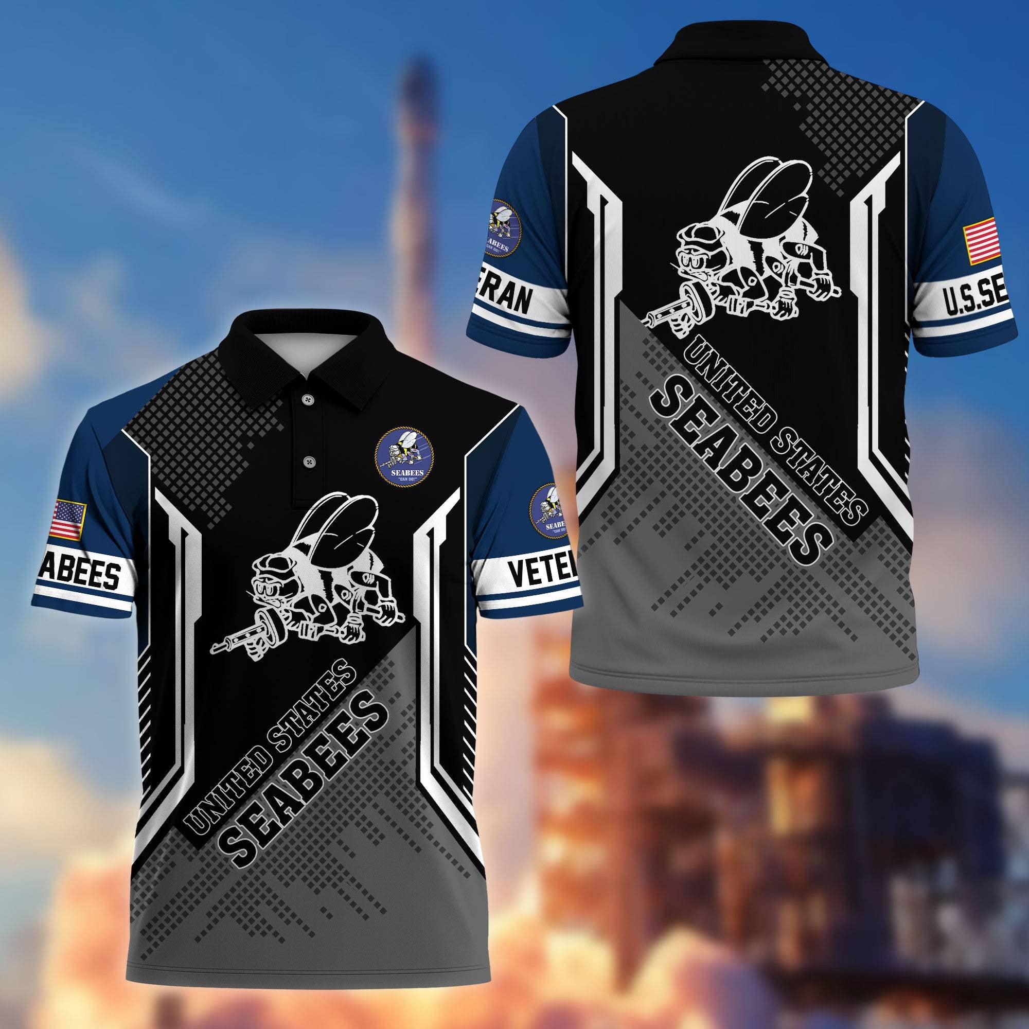 Premium US Veterans Polo Shirt BPHN070212, Gifts For Dad, For Husband, Gifts For US Veterans, Gifts On Father's Day, Independence Day, Veterans Day.