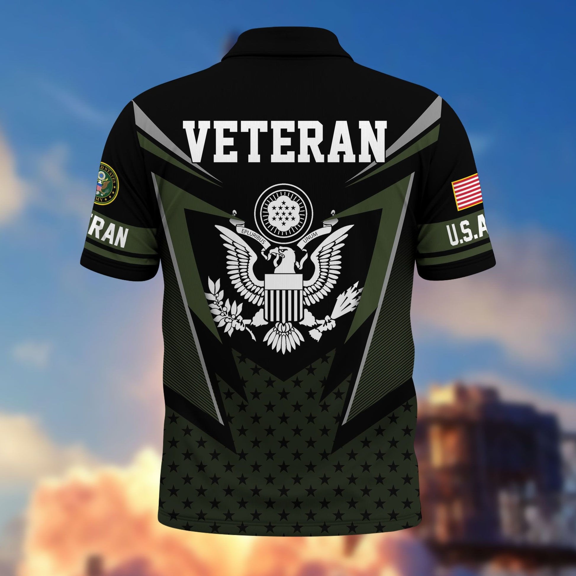 Premium US Veterans Polo Shirt BPHN110211, Gifts For US Veterans, Gifts On Father's Day, Independence Day, Armed Forces Day, Veterans Day.
