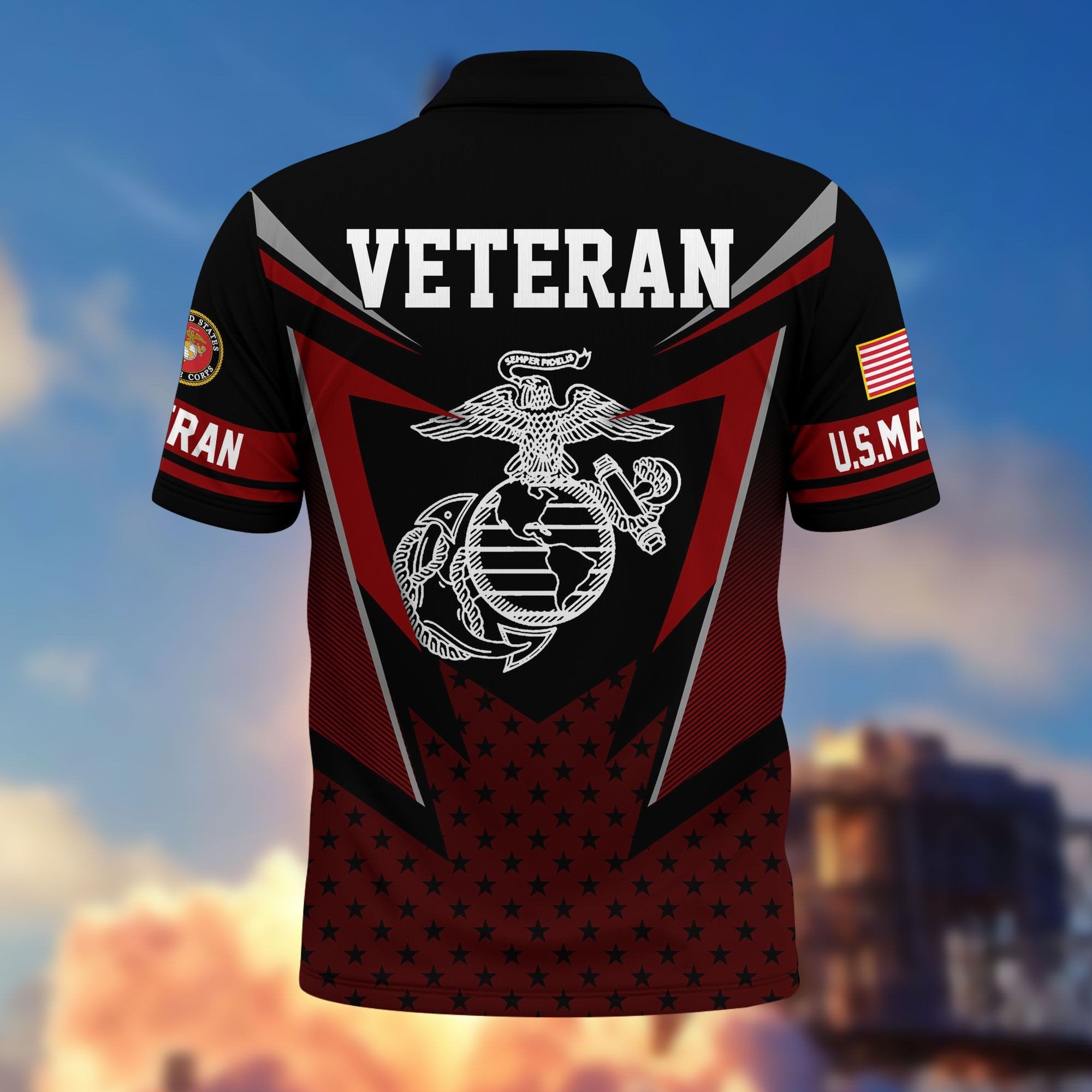 Premium US Veterans Polo Shirt BPHN110211, Gifts For US Veterans, Gifts On Father's Day, Independence Day, Armed Forces Day, Veterans Day.