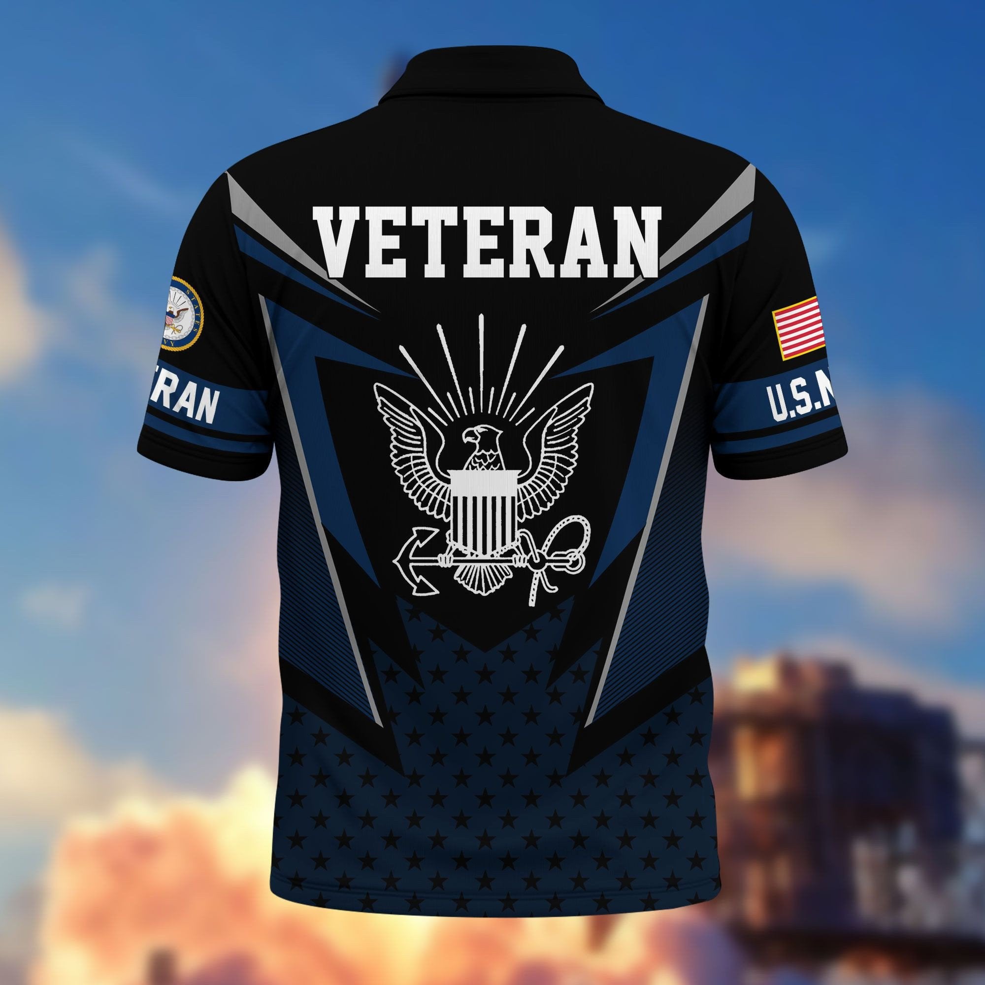 Premium US Veterans Polo Shirt BPHN110211, Gifts For US Veterans, Gifts On Father's Day, Independence Day, Armed Forces Day, Veterans Day.